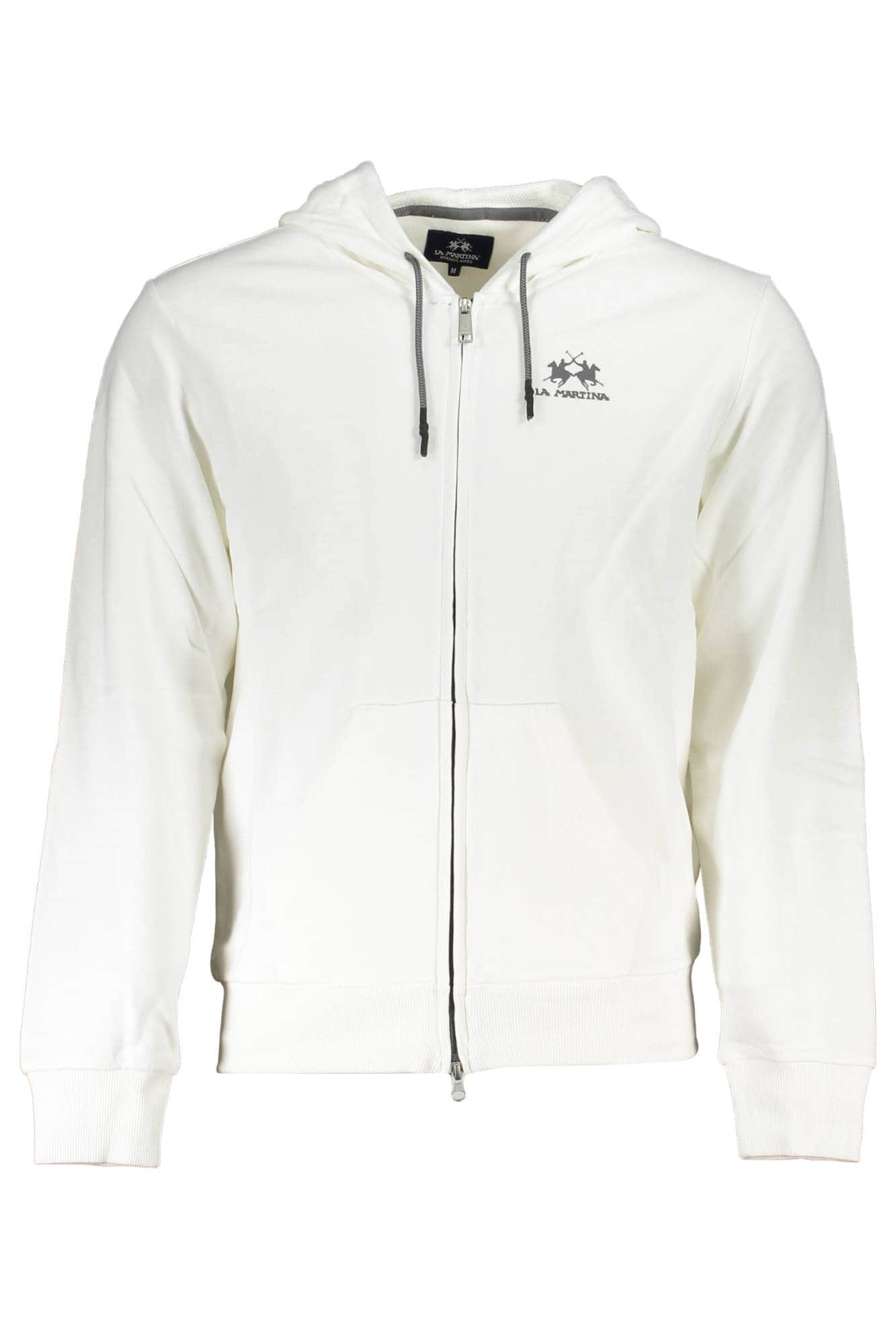 La Martina hombre blanco sudadera con cremallera