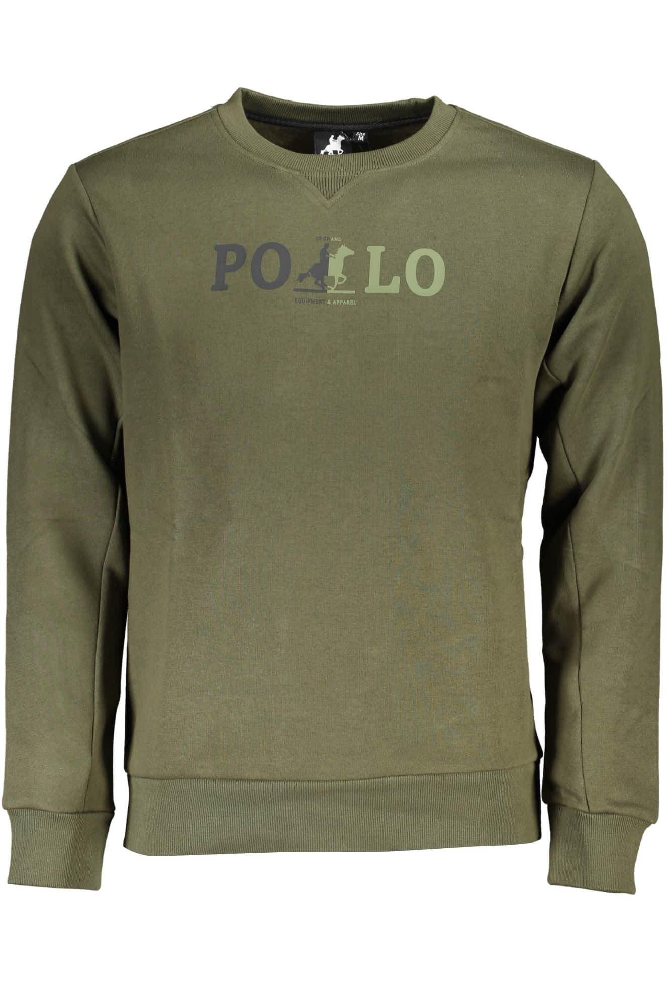 US Grand hombre con cremallera sudadera verde