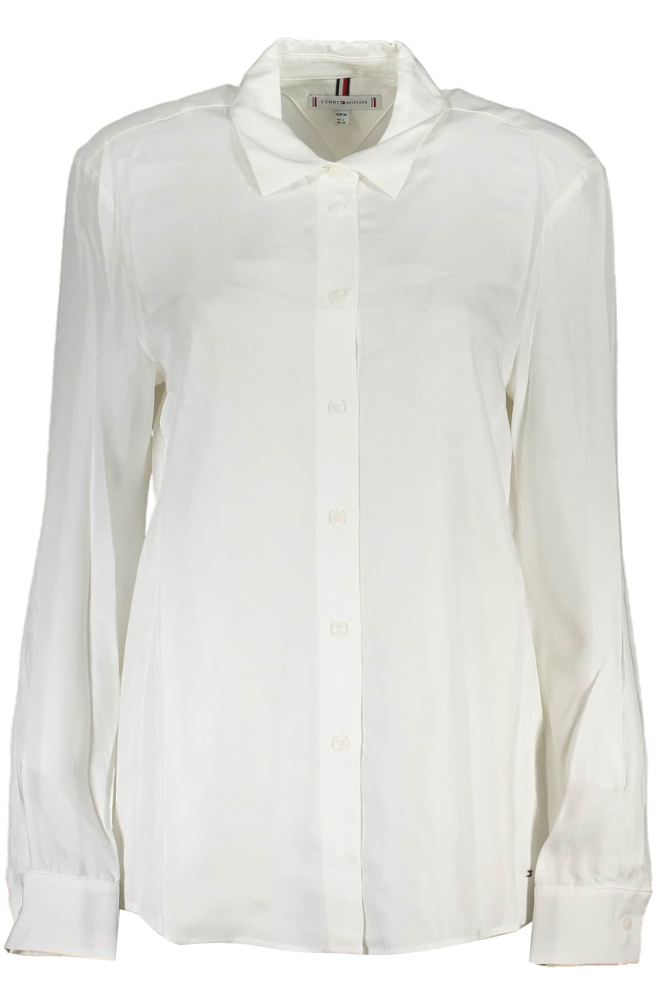 Tommy Hilfiger mujer manga larga camisa blanco