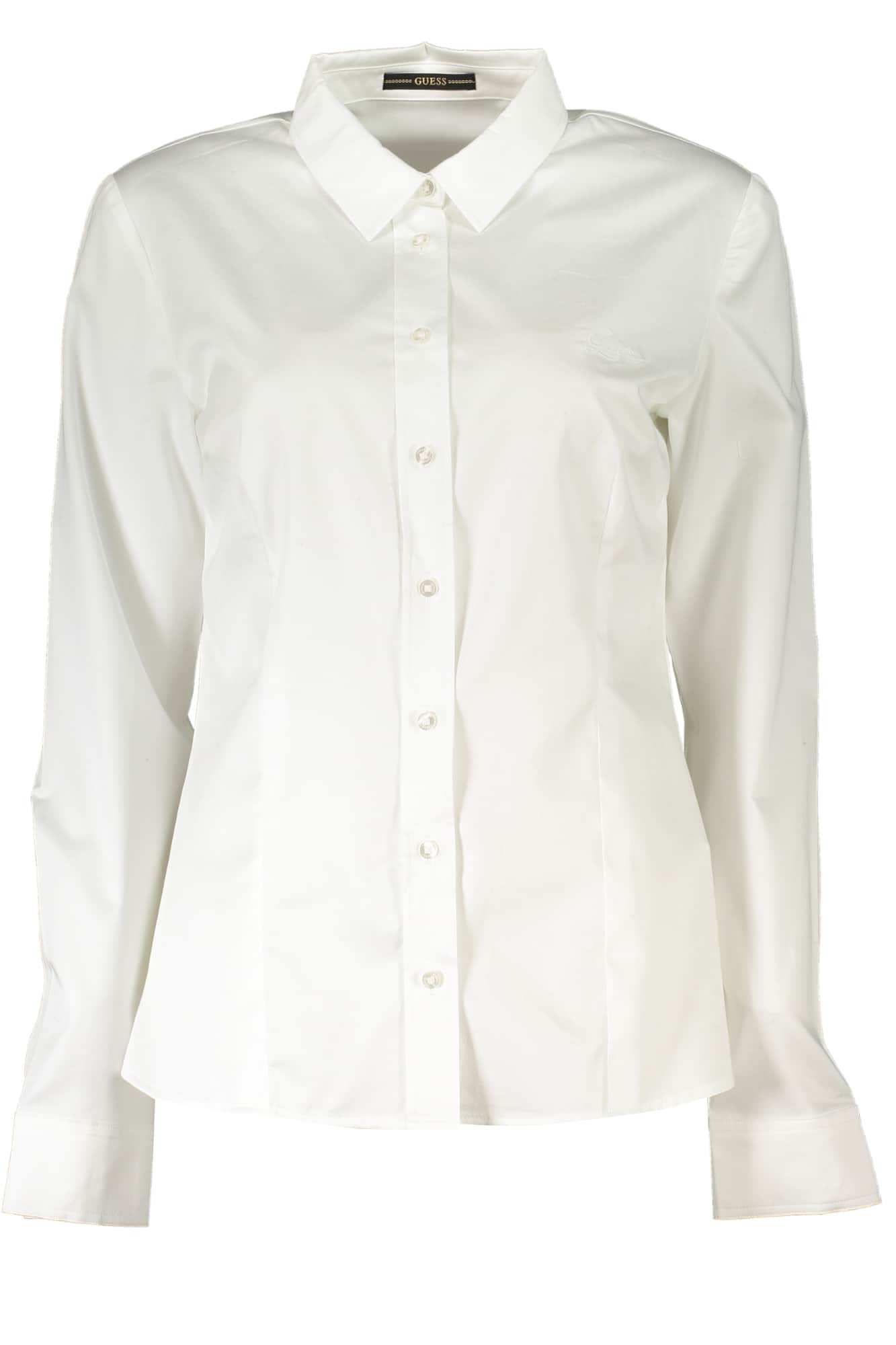 Guess vaqueros manga larga camisa mujer negro