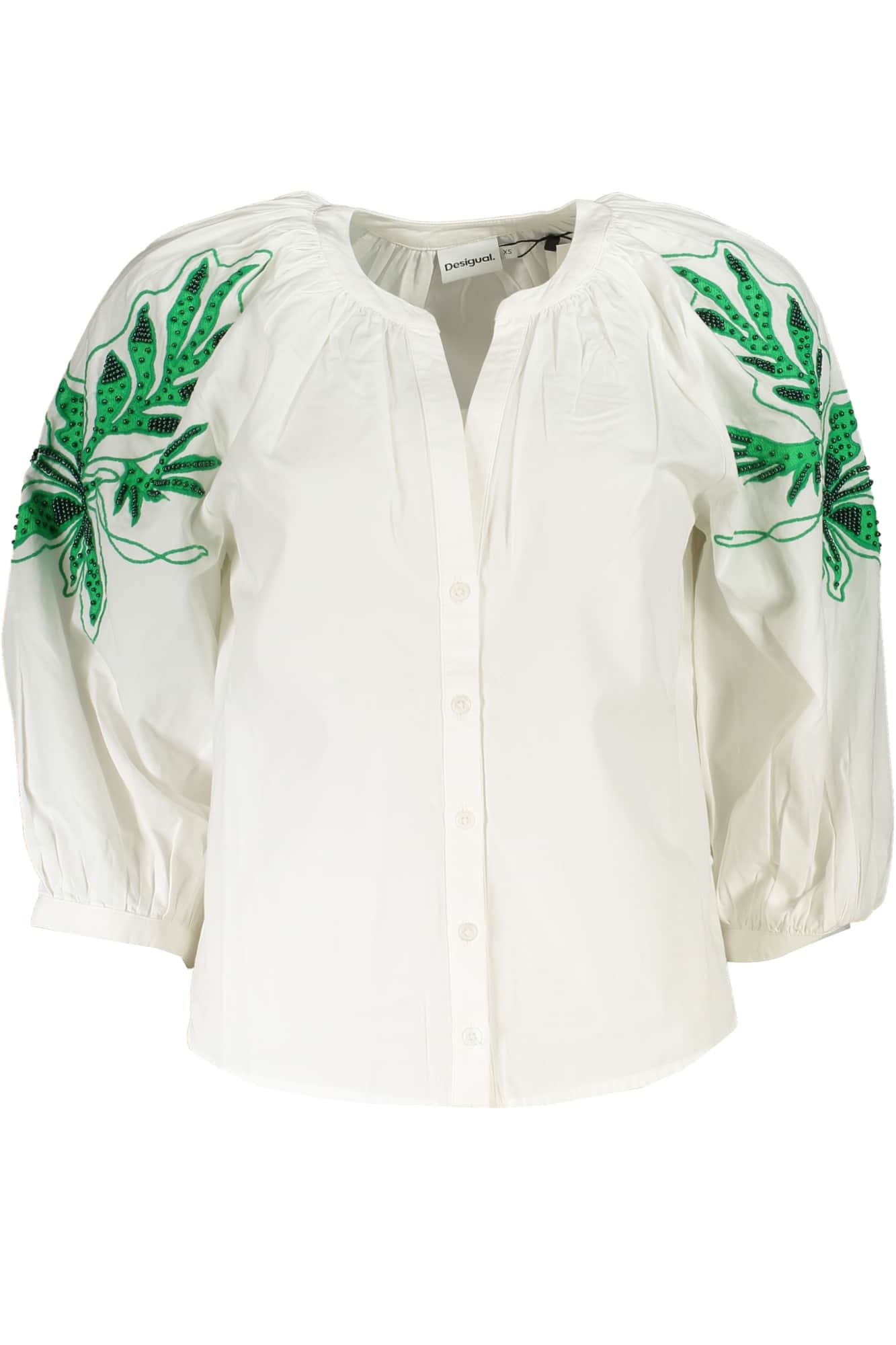 Desigual mujer manga larga camisa blanco