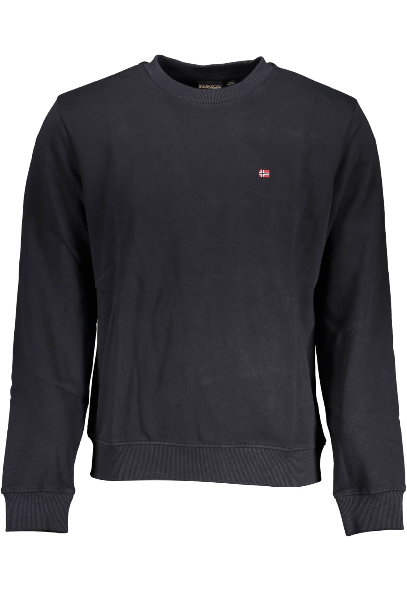 Napapijri hombre negro sin cremallera sudadera