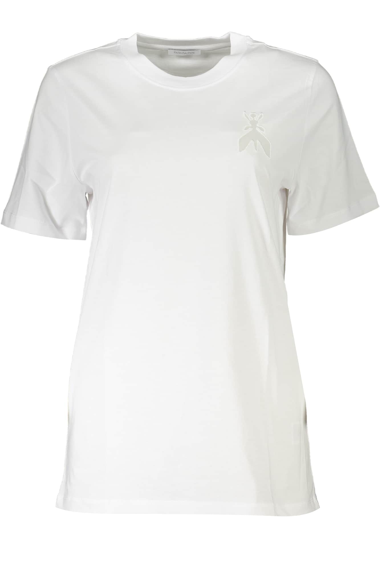 Patrizia Pepe mujer manga corta t-camisa blanco