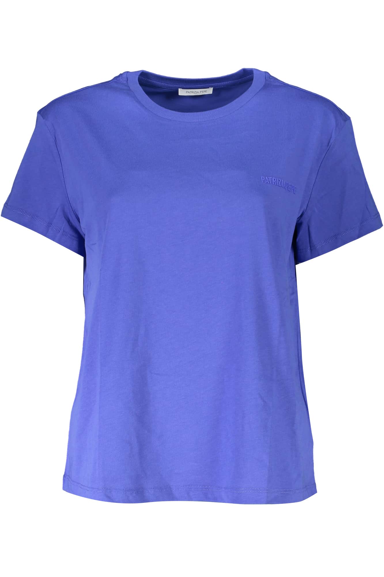 Patrizia Pepe mujer manga corta t-camisa azul