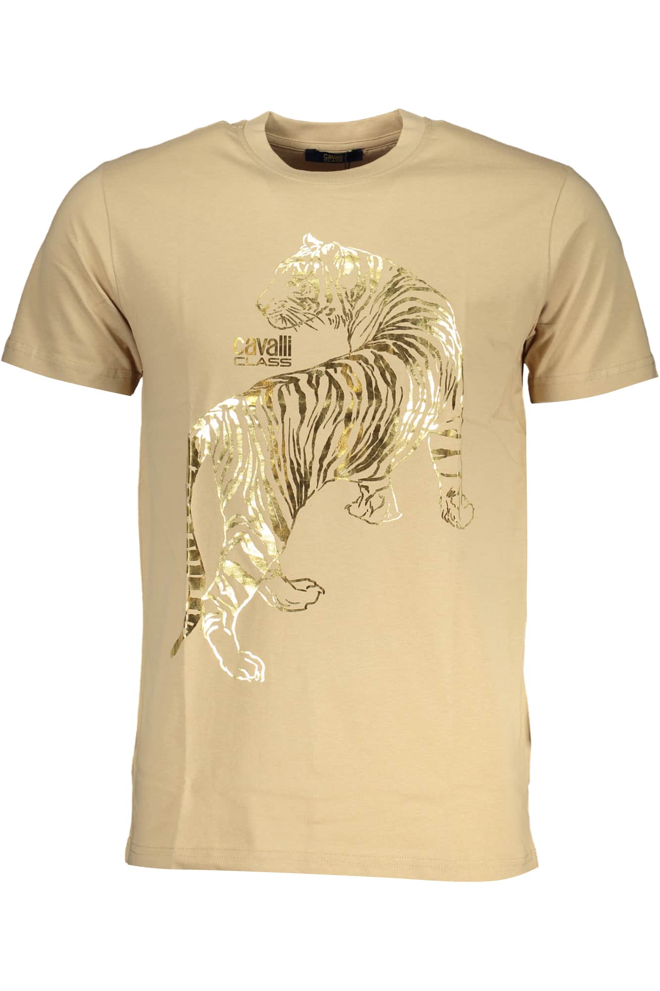 Cavalli Class hombre manga corta t-camisa beige