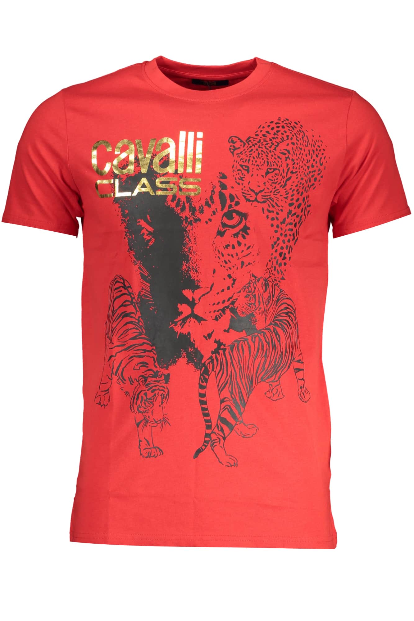 Cavalli Class hombre manga corta t-camisa negro