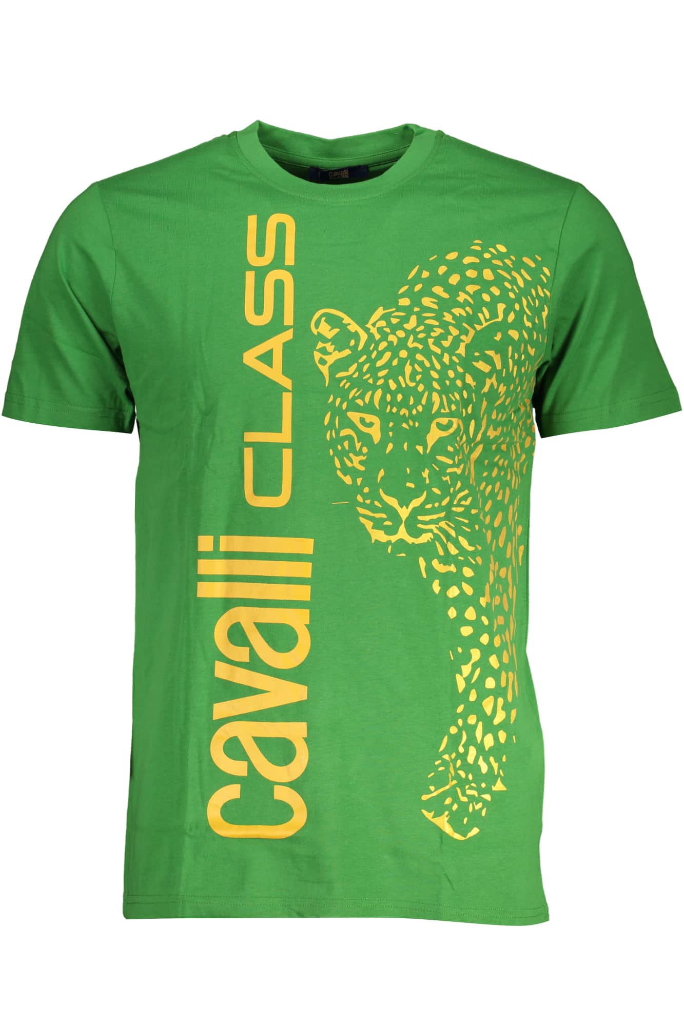 Cavalli Class verde hombre manga corta t-camisa