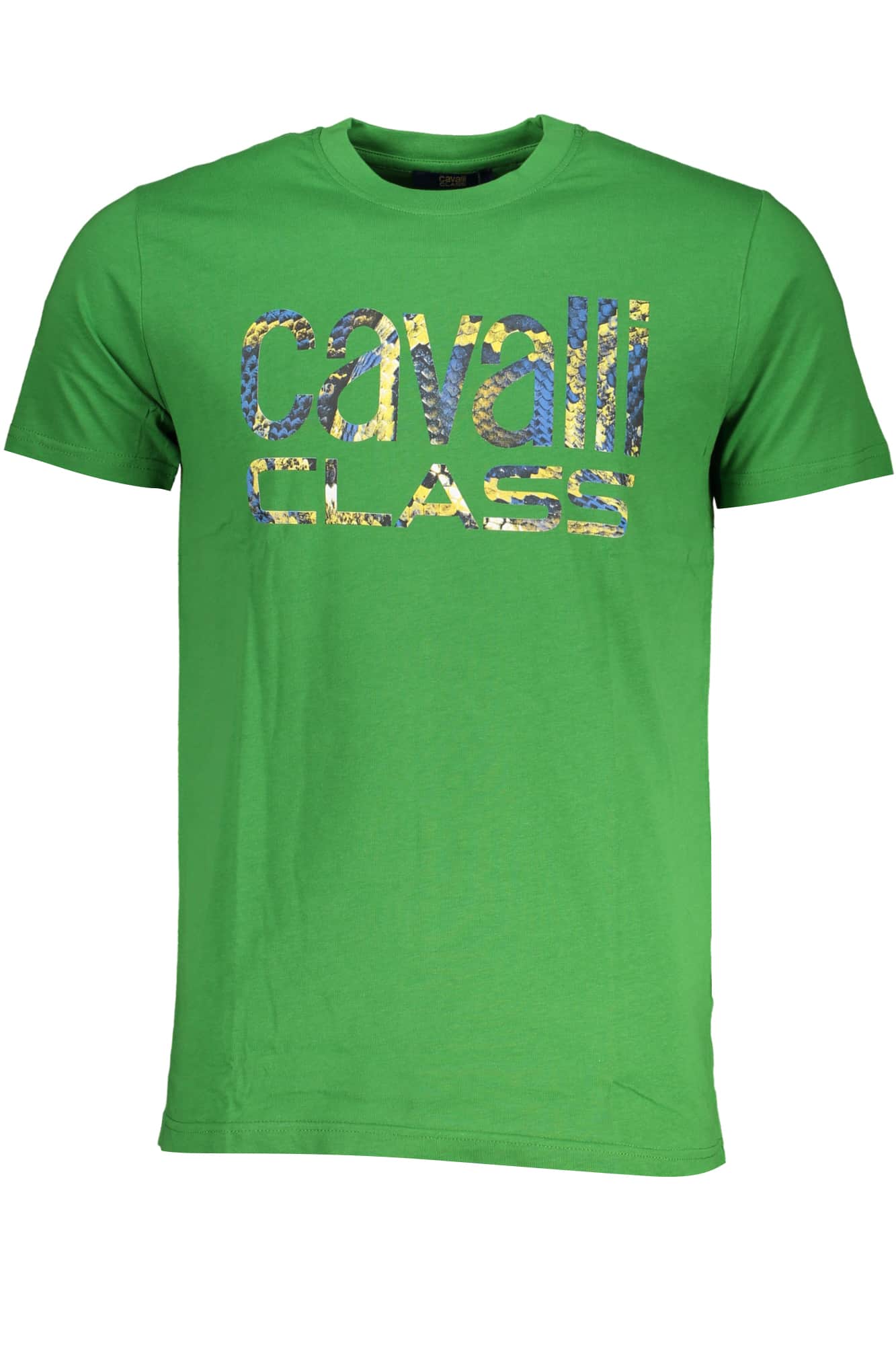 Cavalli Class verde hombre manga corta t-camisa