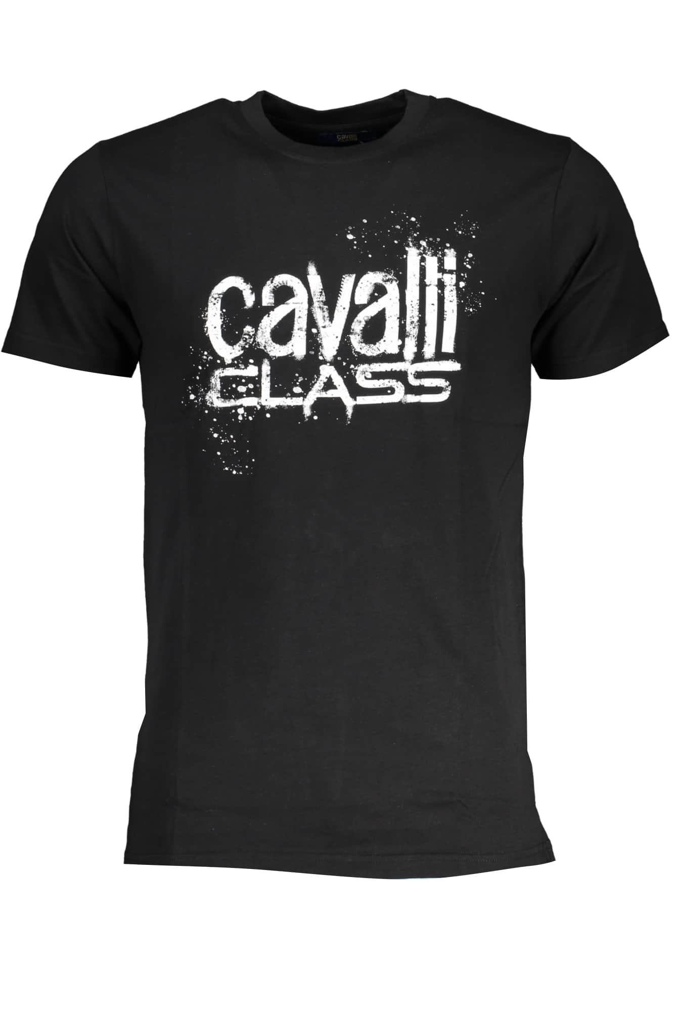 Cavalli Class hombre manga corta t-camisa negro