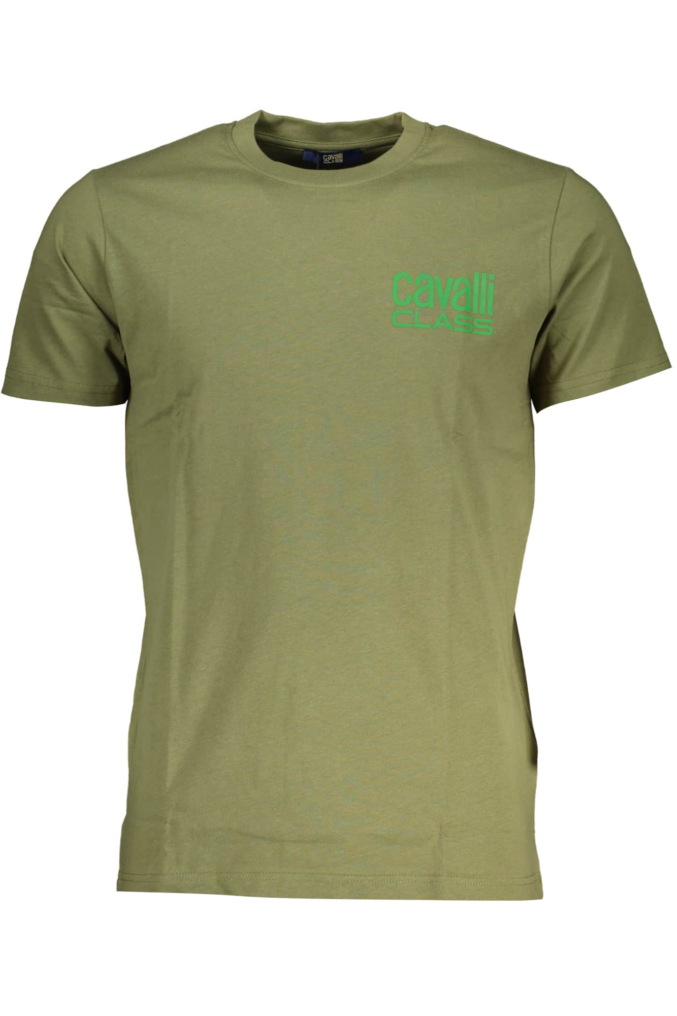 Cavalli Class verde hombre manga corta t-camisa