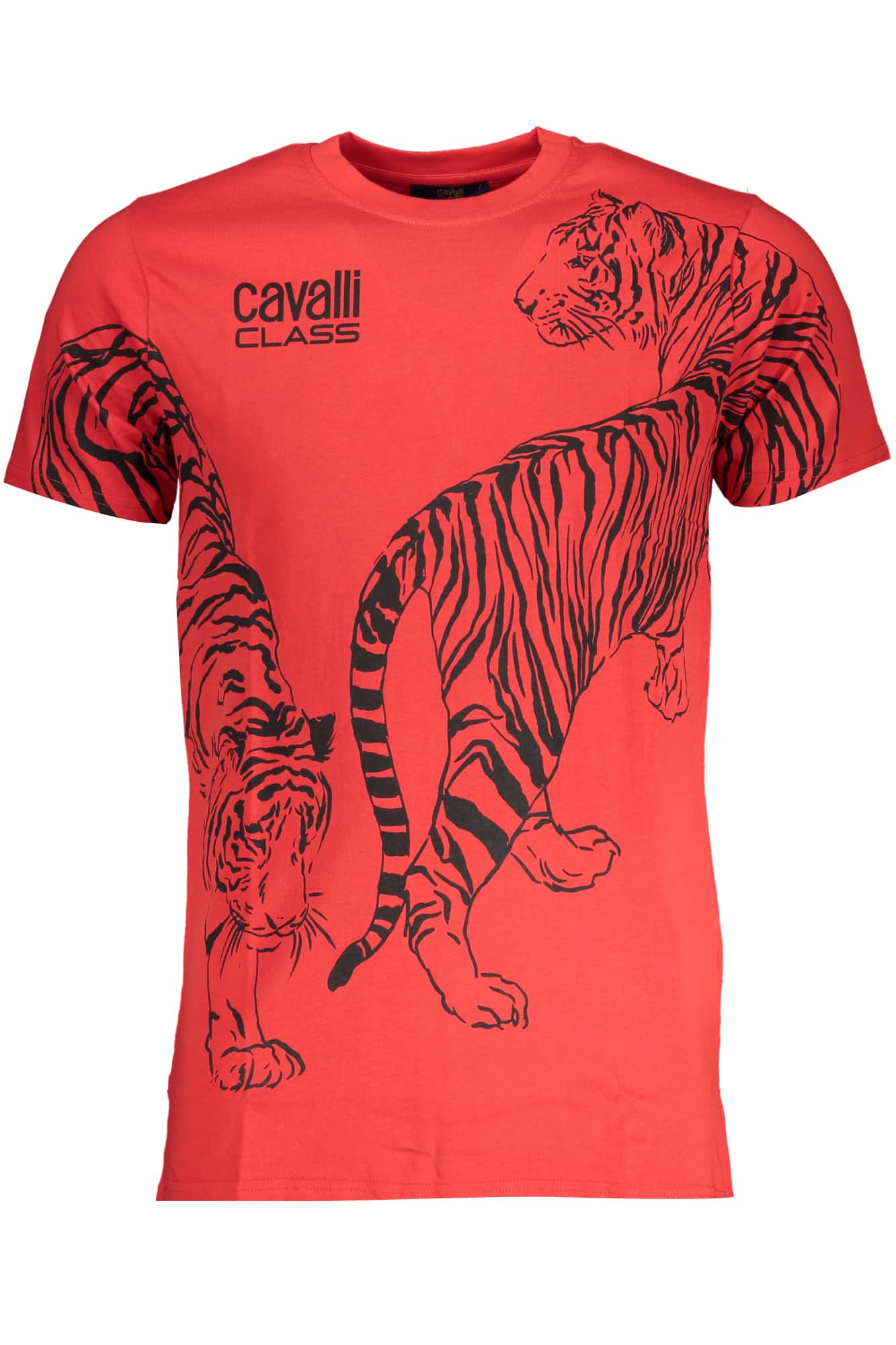 Cavalli Class verde hombre manga corta t-camisa