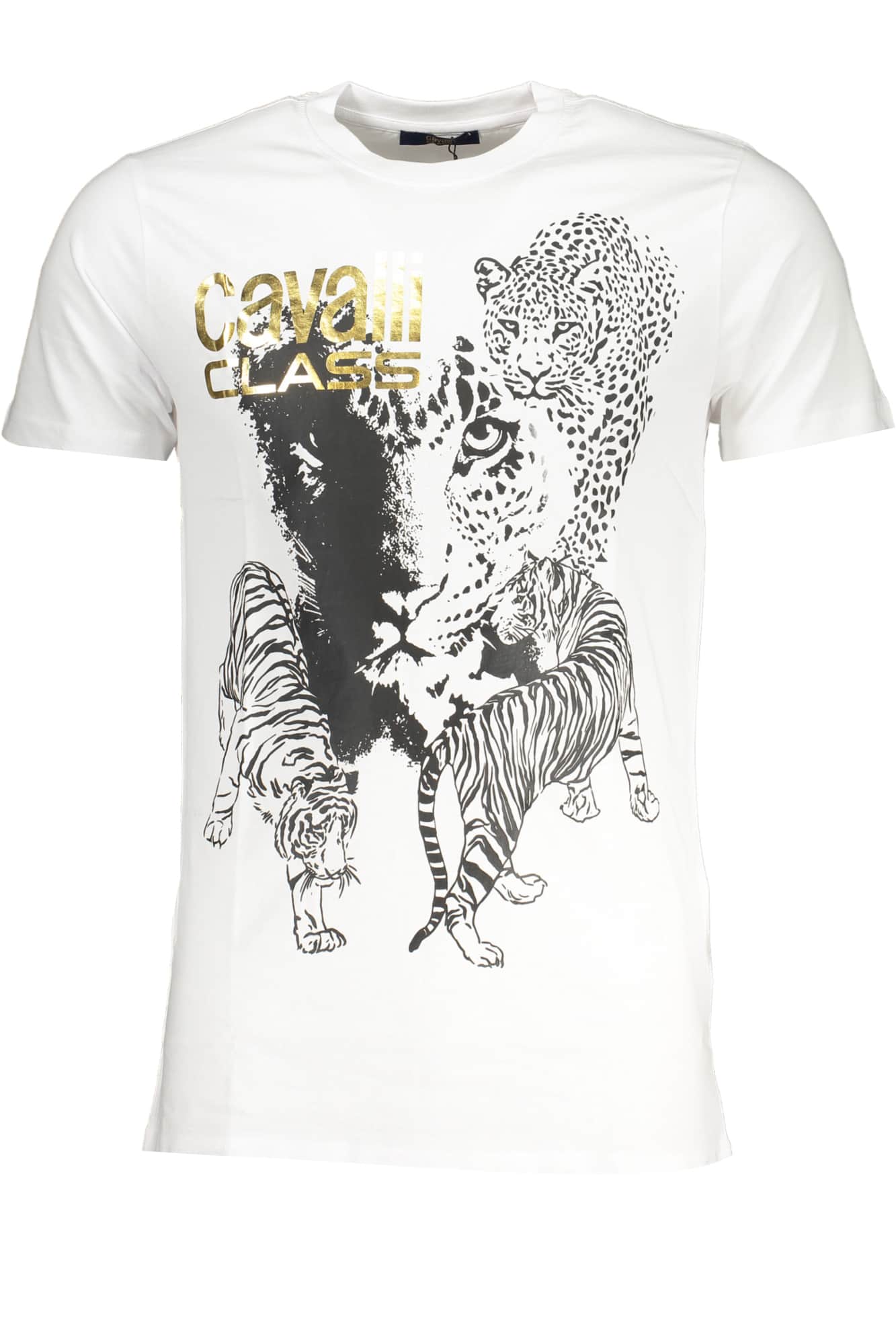 Cavalli Class hombre manga corta t-camisa negro
