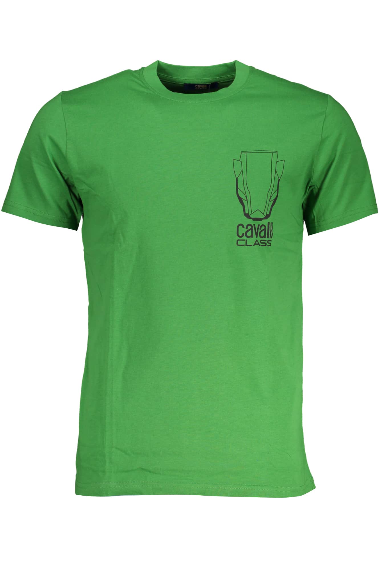 Cavalli Class verde hombre manga corta t-camisa