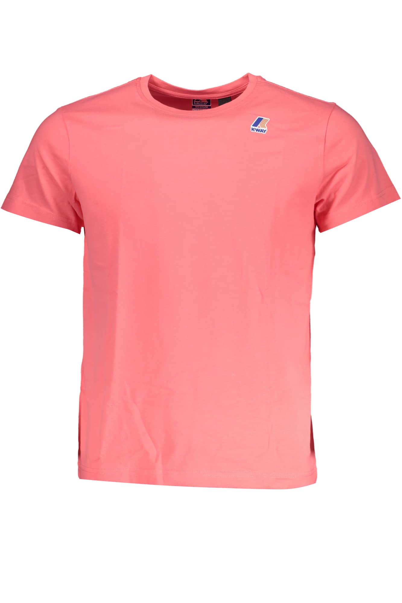 Hombre K-Way manga corta t-camisa rosa