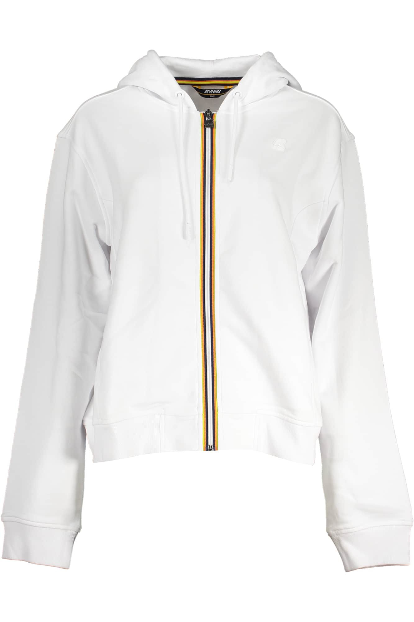 K-Way mujer sudadera con cremallera blanco
