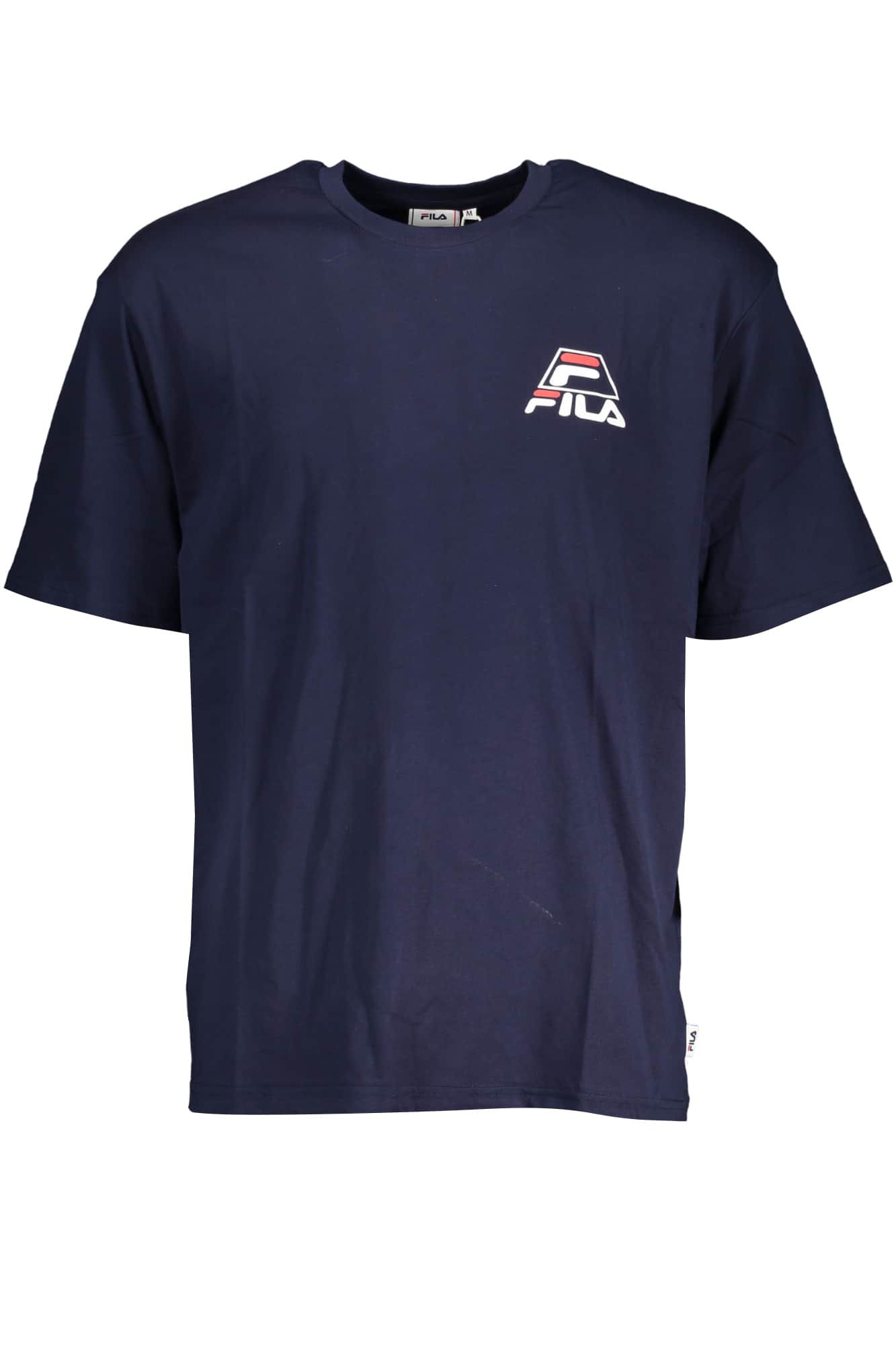 Fila hombre manga corta t-camisa azul