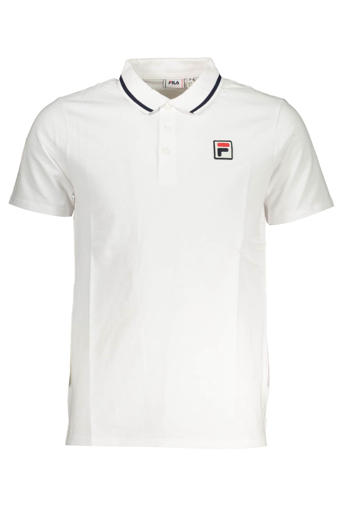 Fila hombre negro manga corta polo