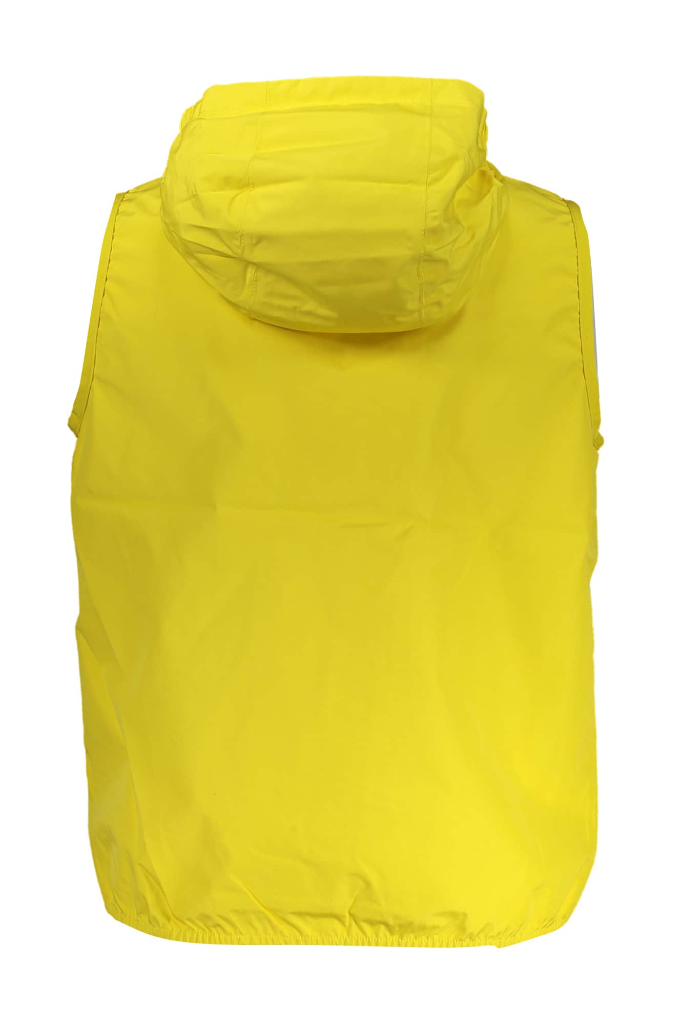 Hombre amarillo K-Way sin mangas