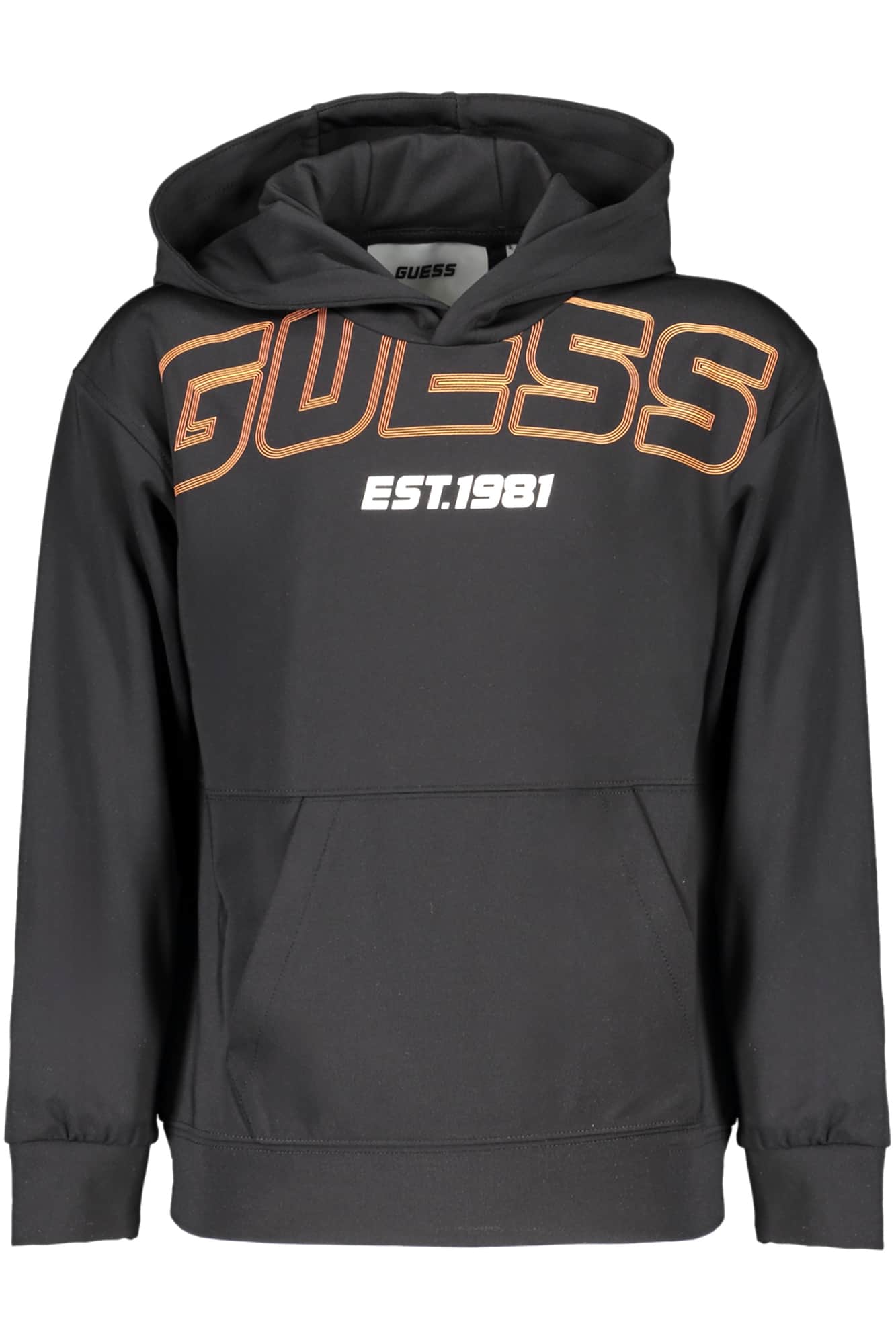 Guess vaqueros sudadera sin cremallera para niños negro