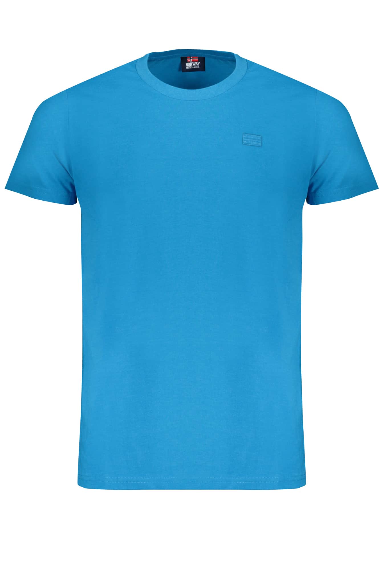 Norway 1963 hombre manga corta t-camisa azul