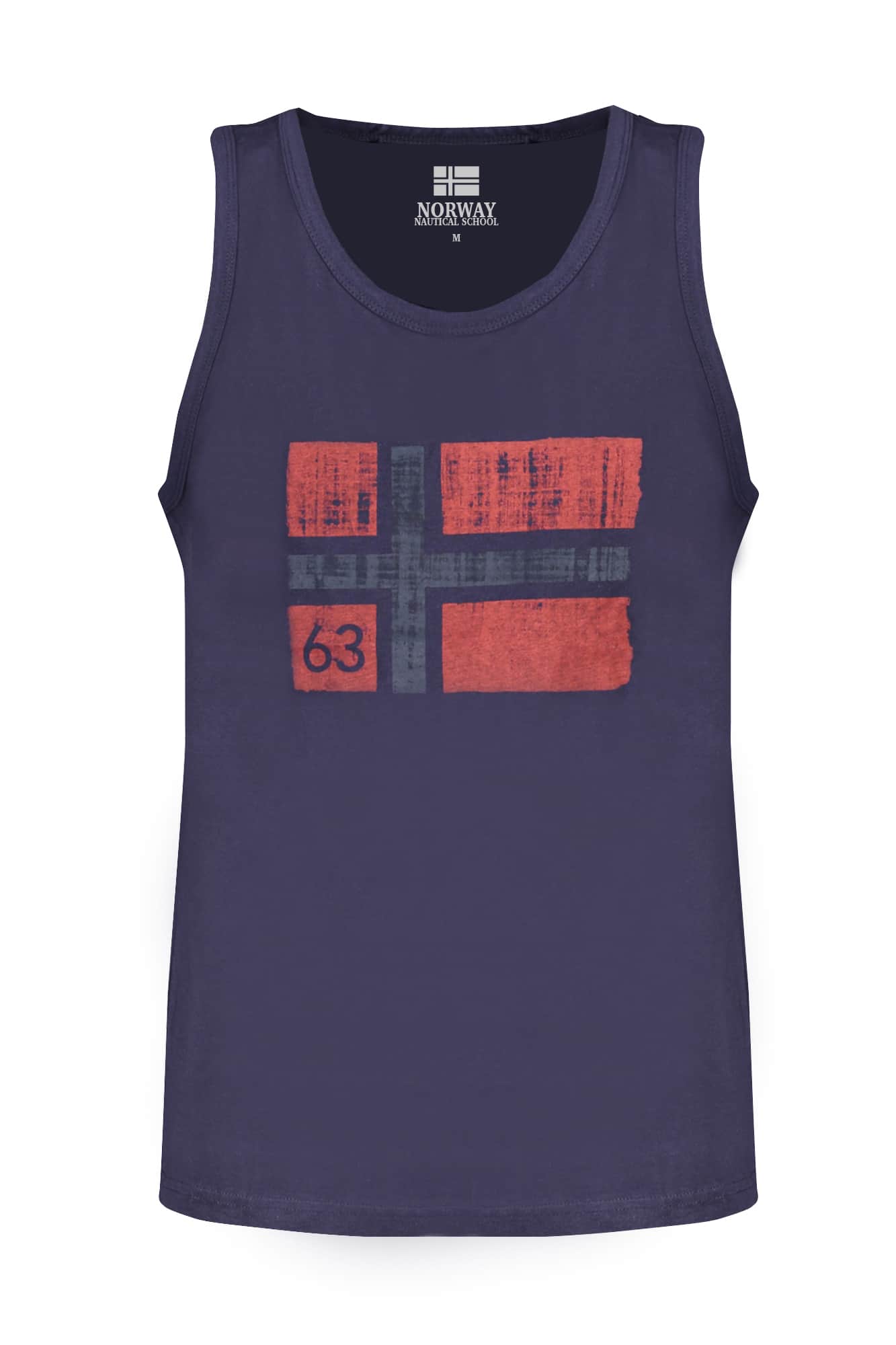 Norway 1963 hombre azul camiseta de tirantes