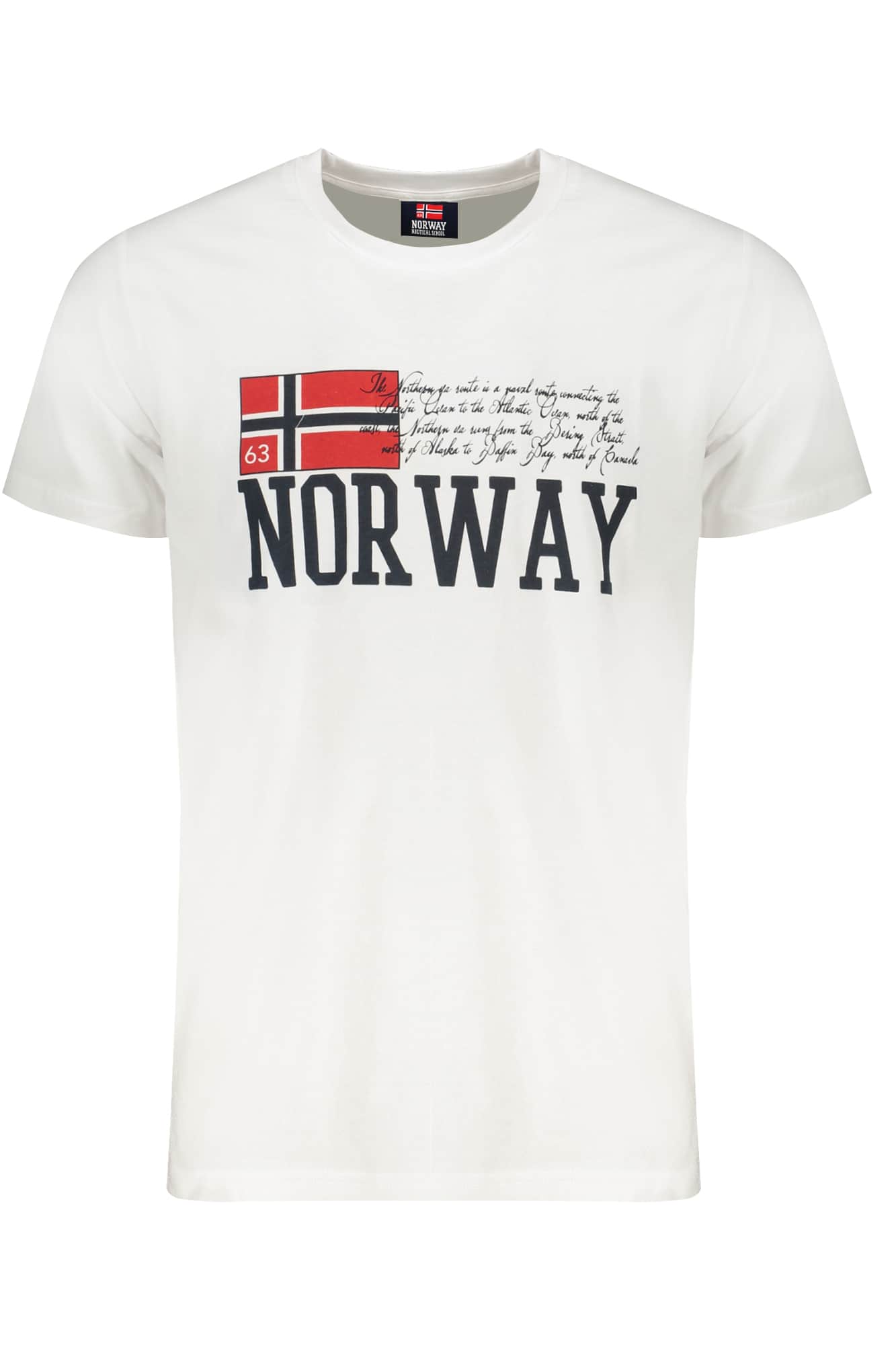 Norway 1963 hombre blanco manga corta t-camisa