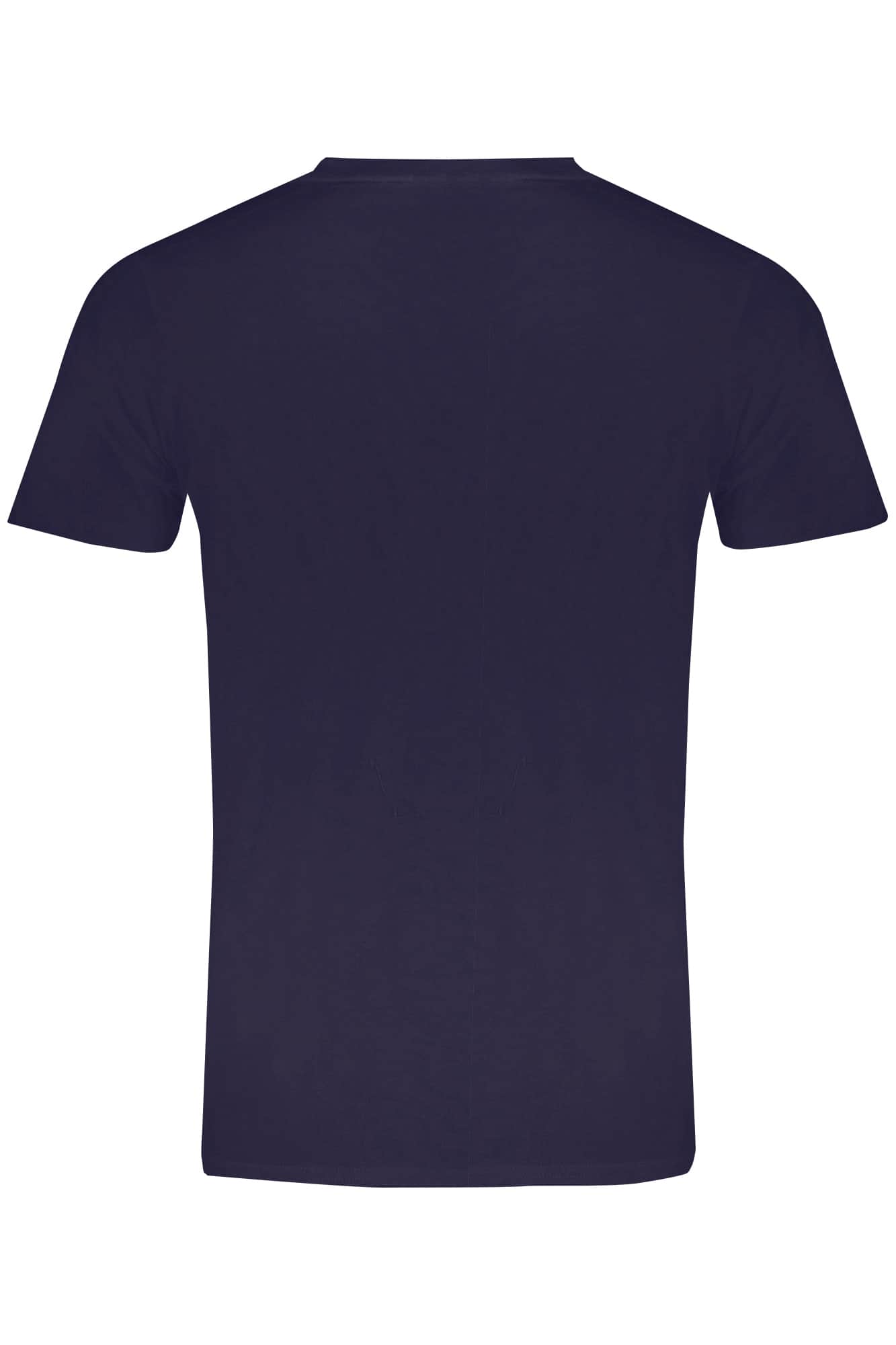 Norway 1963 hombre manga corta t-camisa azul