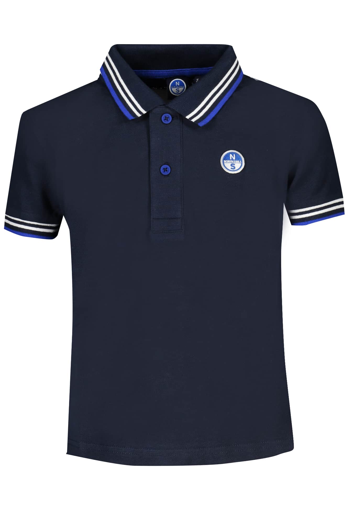 North Sails blanco manga corta polo para niños