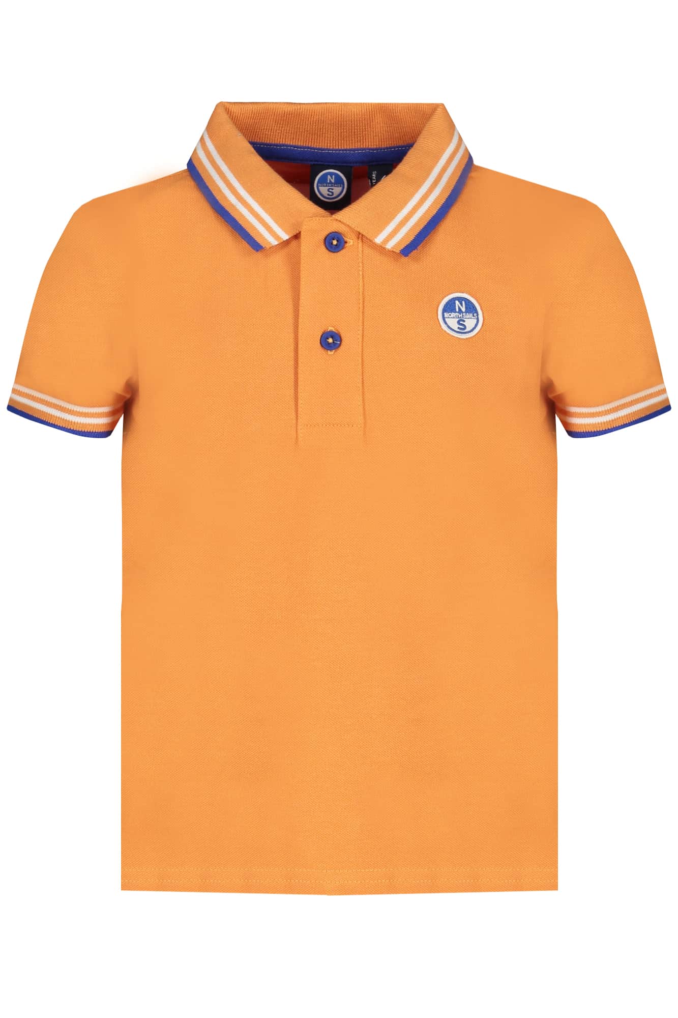North Sails blanco manga corta polo para niños
