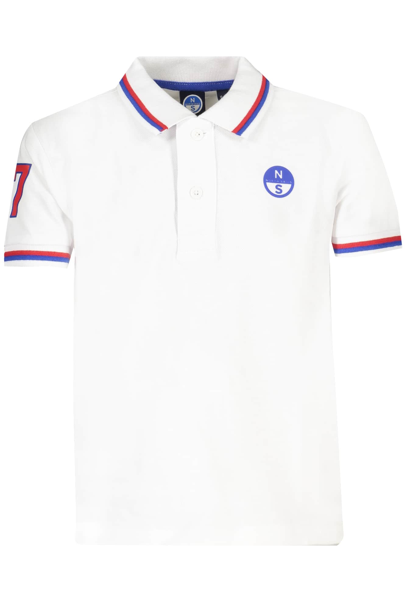 North Sails manga corta polo para niños rojo