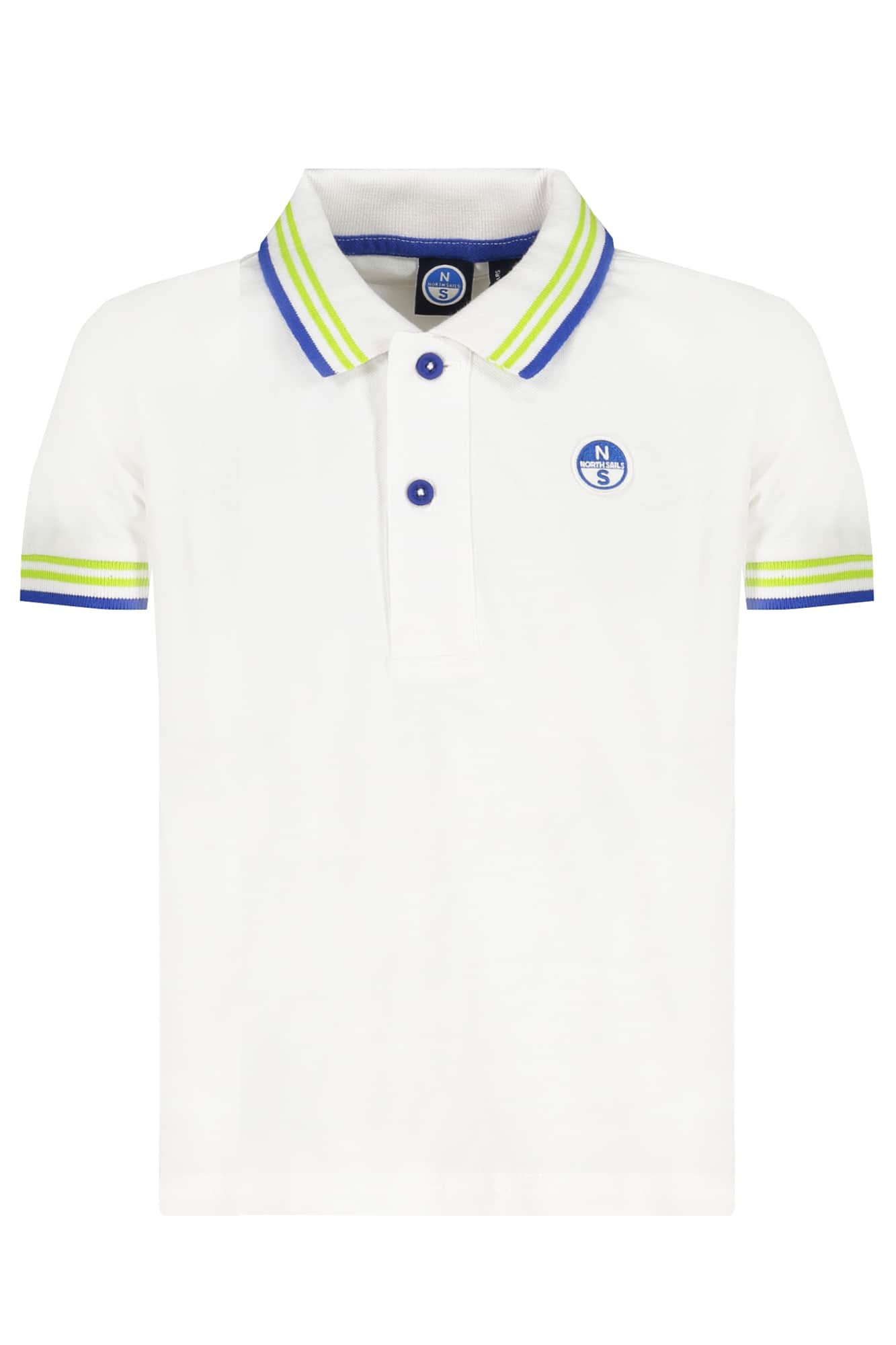 North Sails blanco manga corta polo para niños