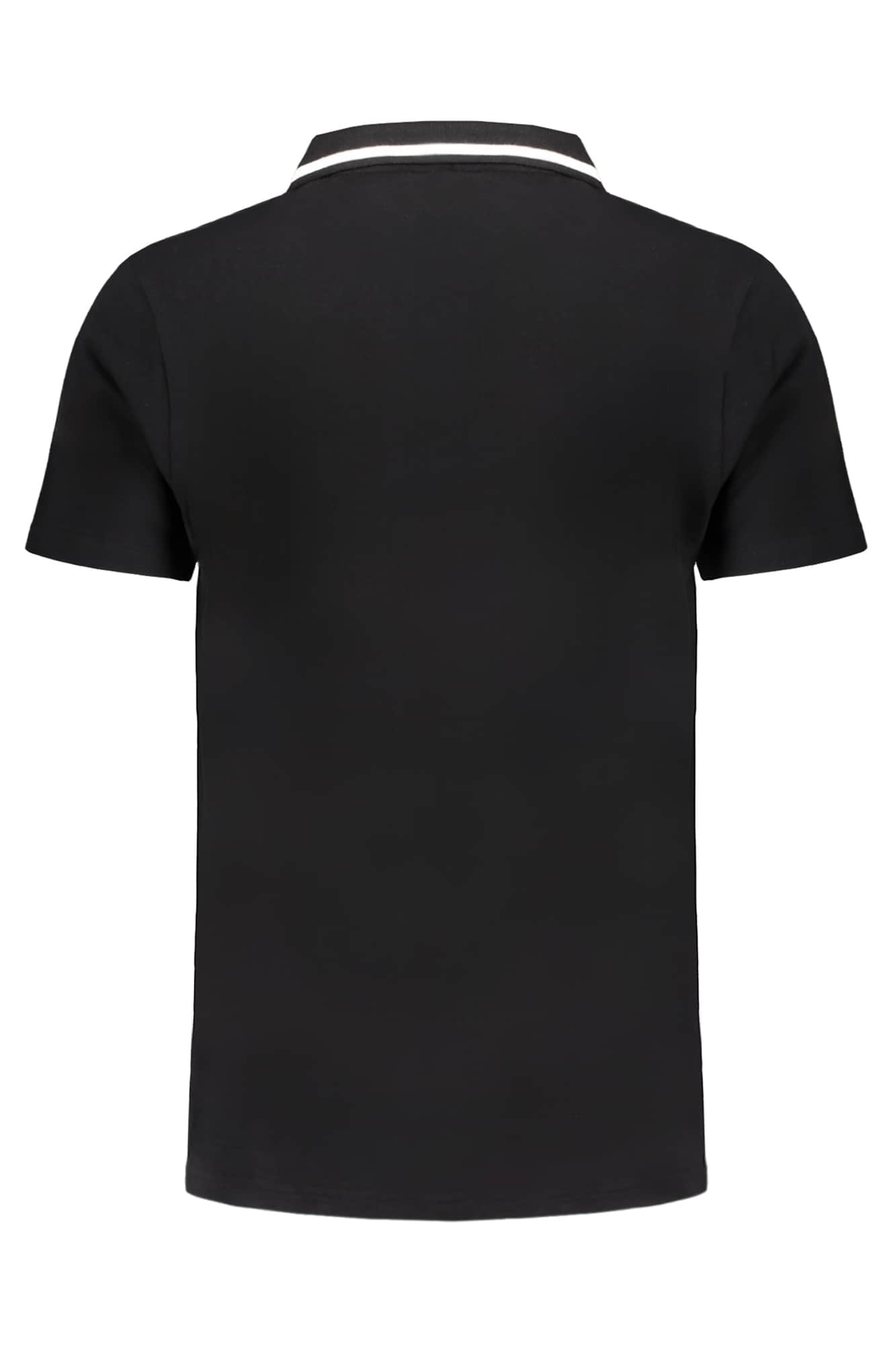 Fila hombre negro manga corta polo