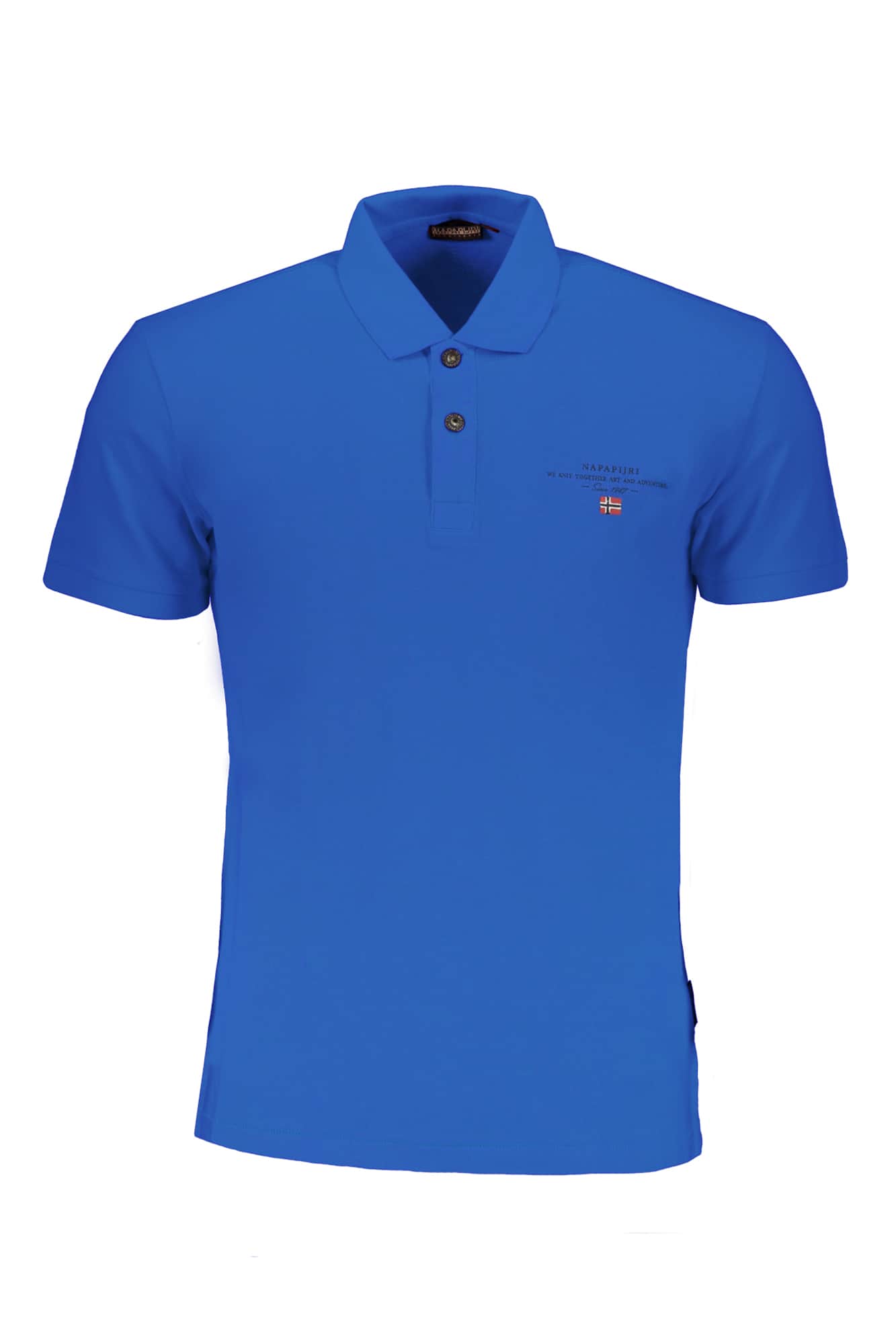 Napapijri hombre manga corta polo, azul
