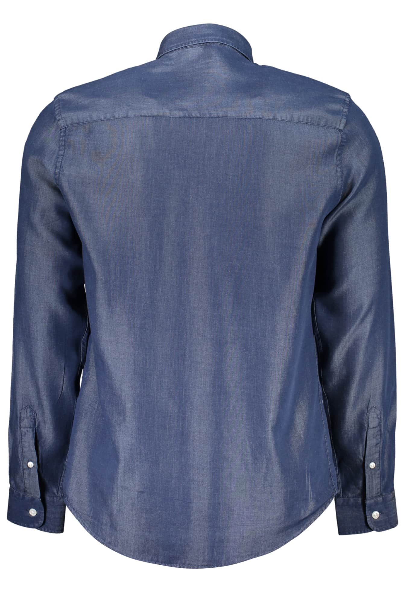 North Sails hombre manga larga camisa azul