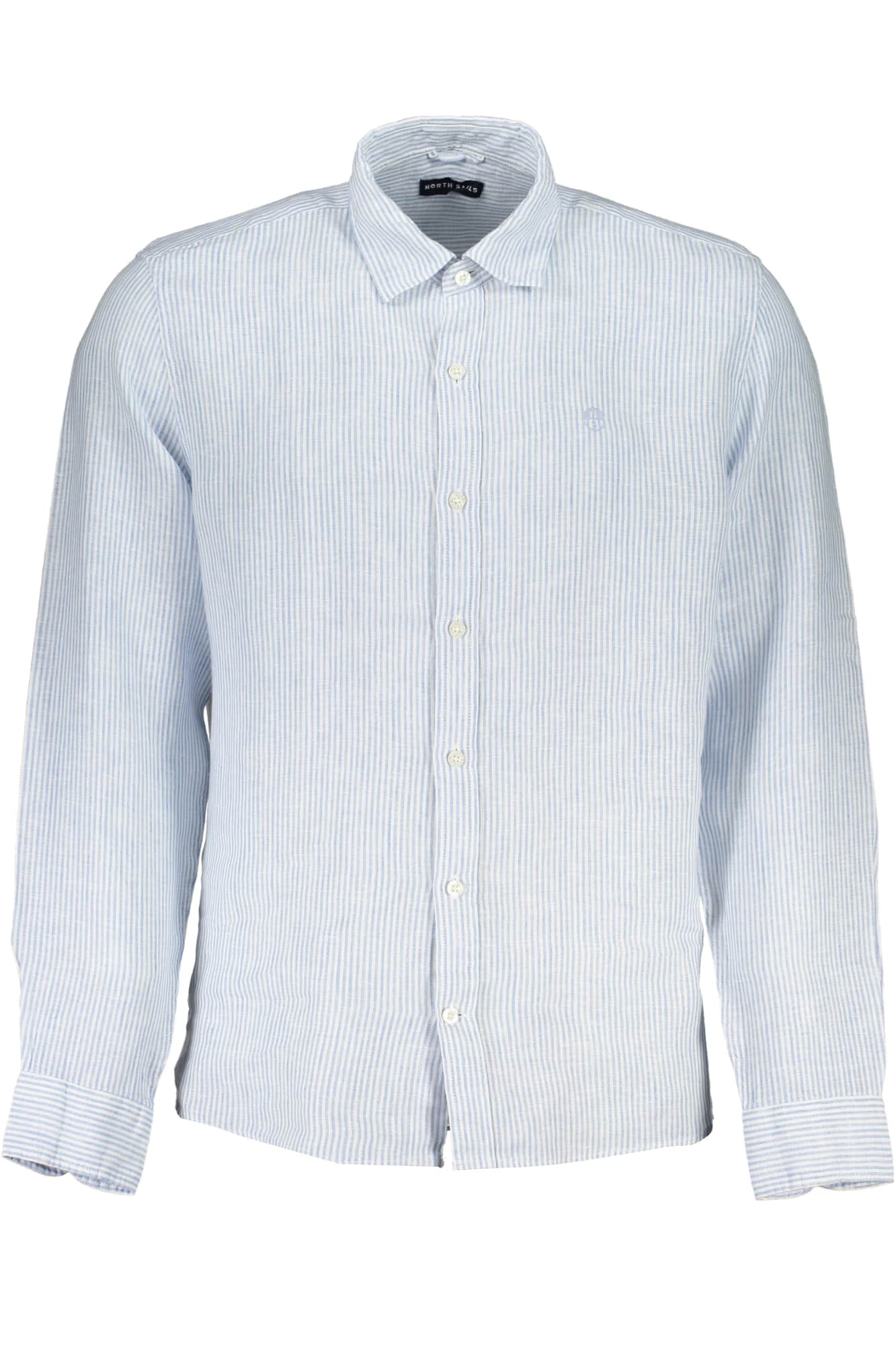 North Sails hombre manga larga camisa azul