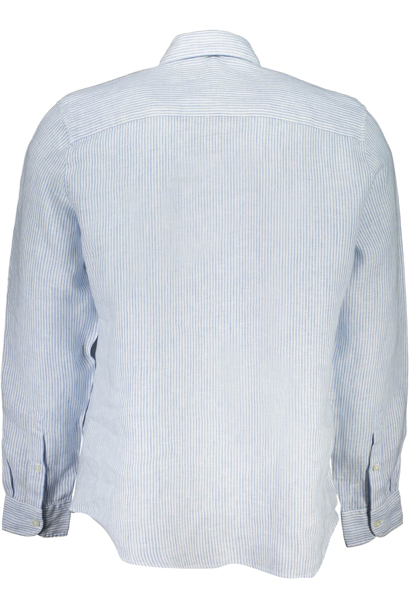 North Sails hombre manga larga camisa azul