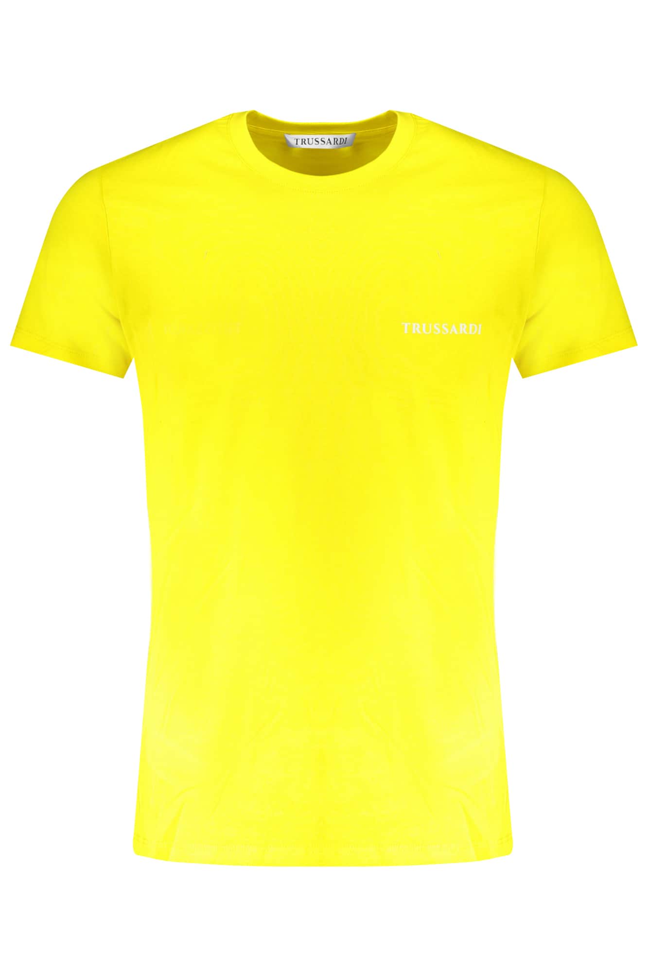 Trussardi manga corta t-camisa hombre blanco