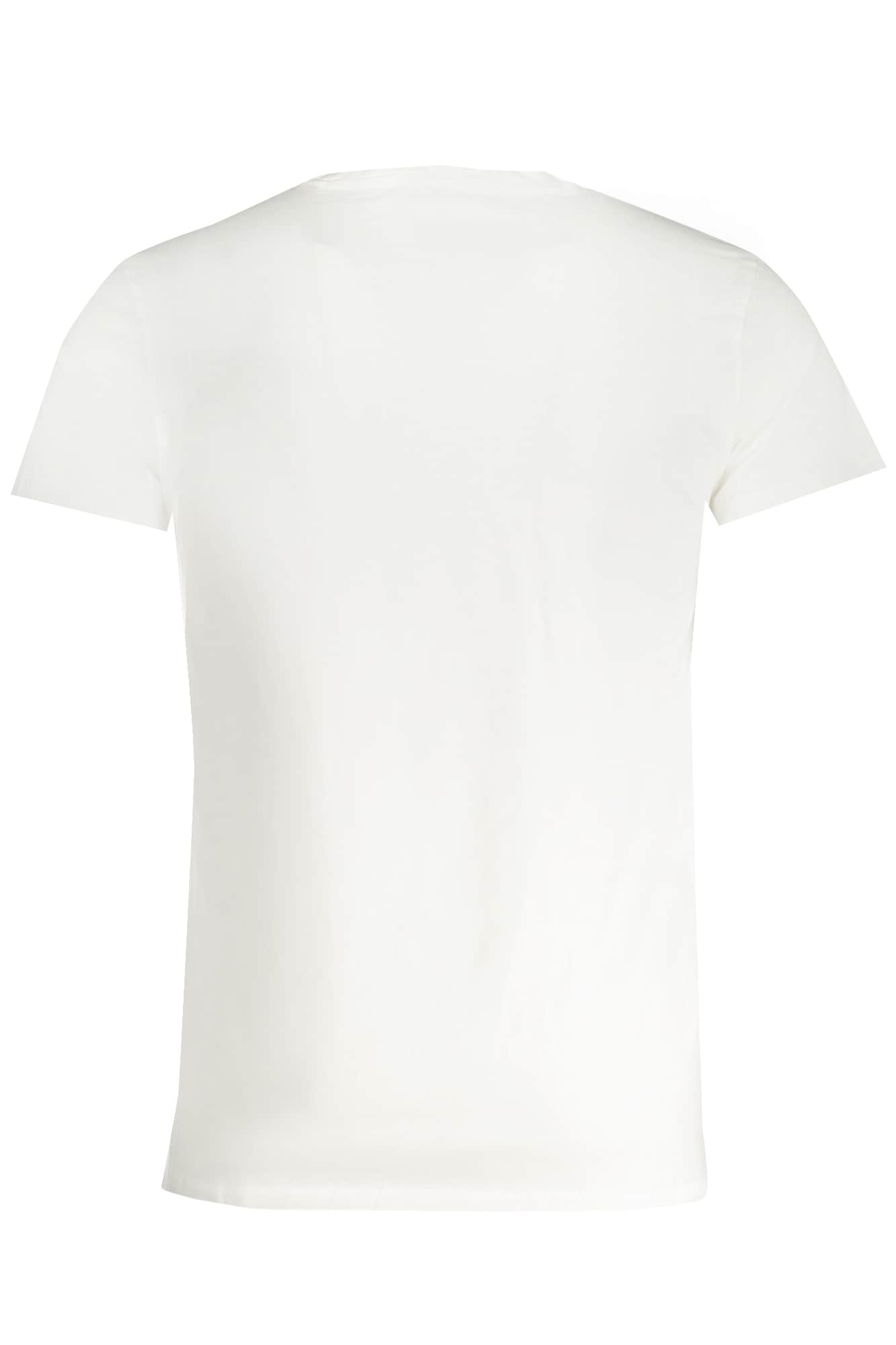 Trussardi manga corta t-camisa hombre blanco