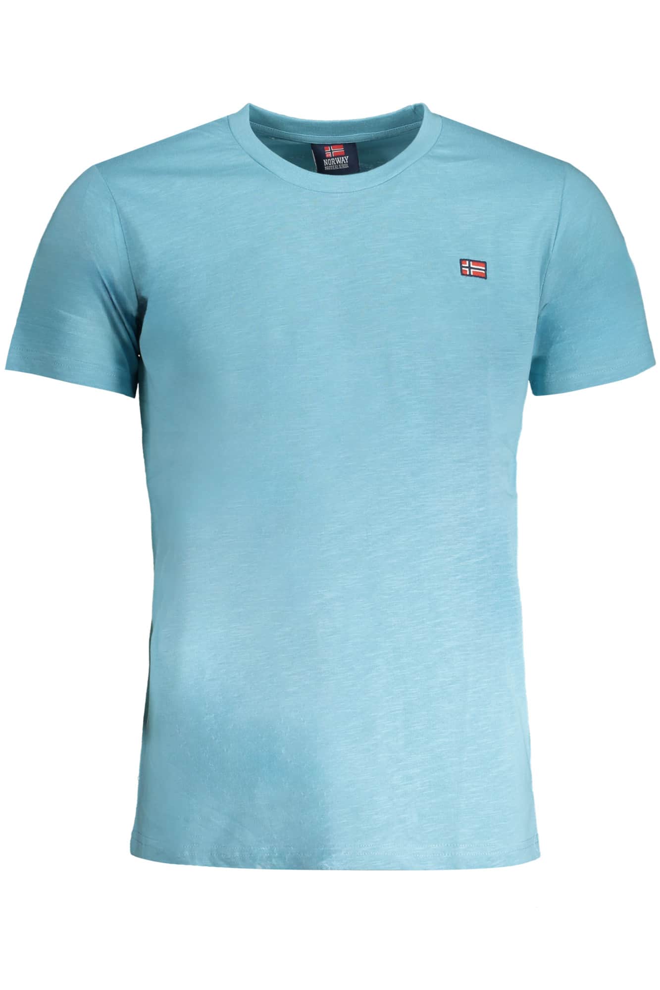 Norway 1963 hombre manga corta t-camisa azul