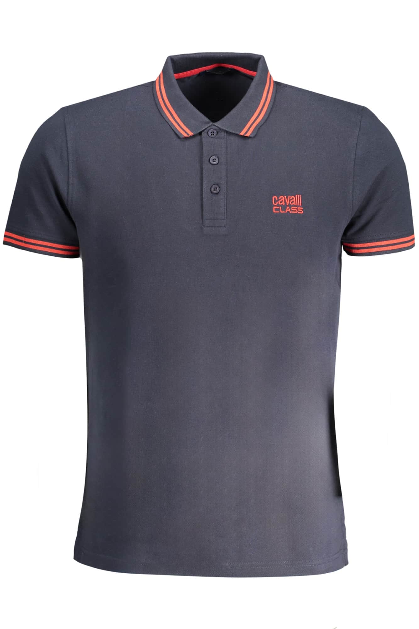 Cavalli Class hombre blanco manga corta polo