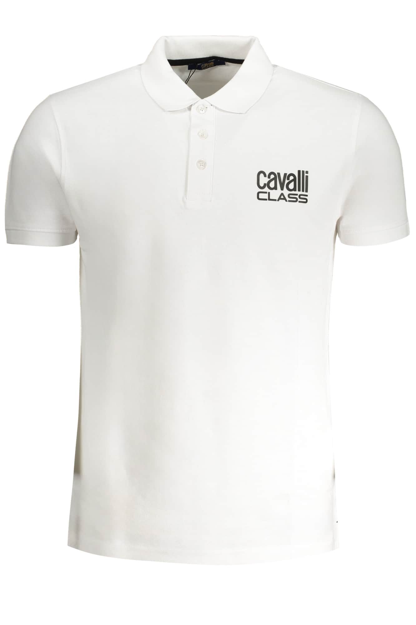 Cavalli Class hombre manga corta polo negro