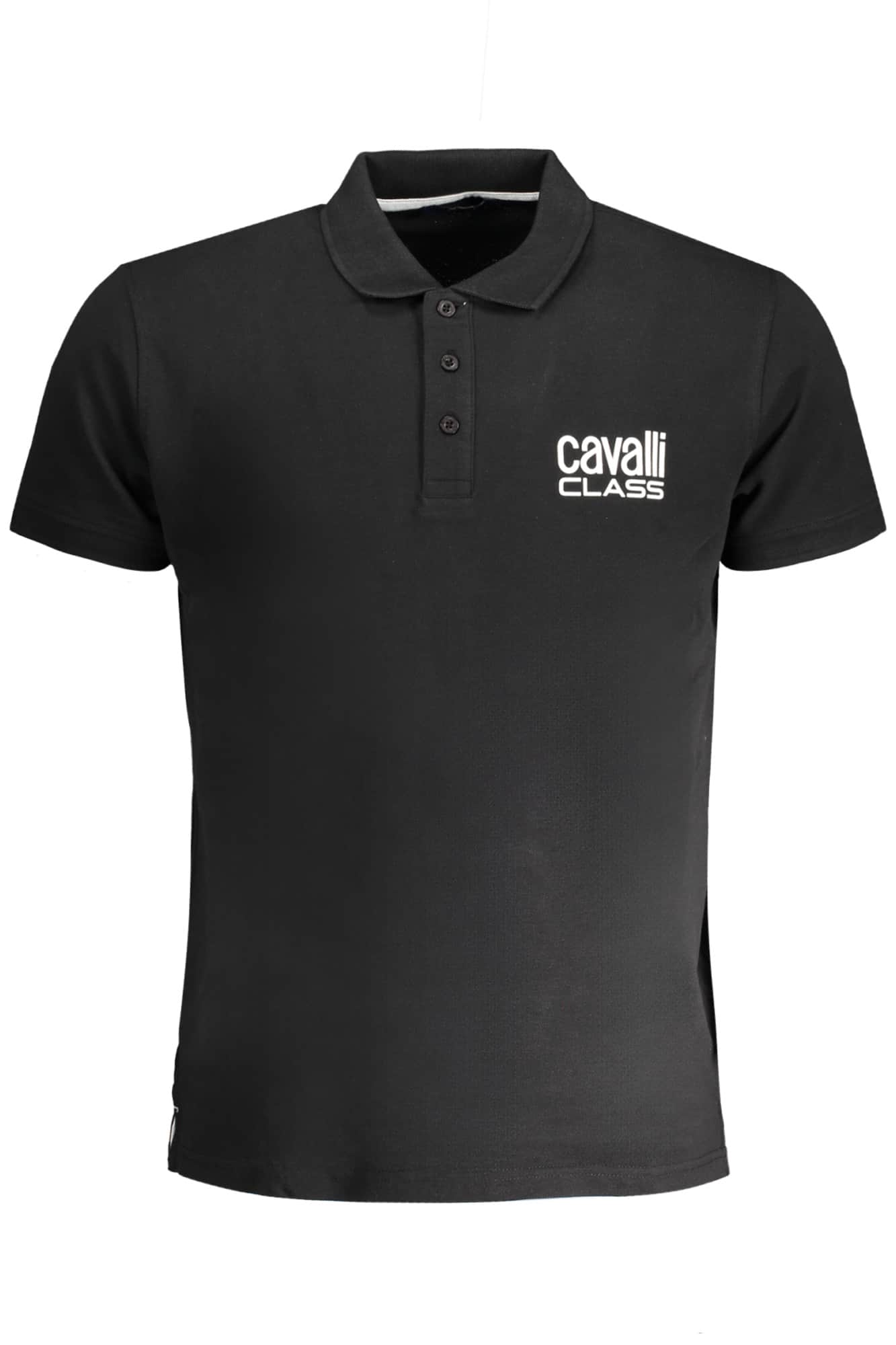 Cavalli Class hombre manga corta polo negro