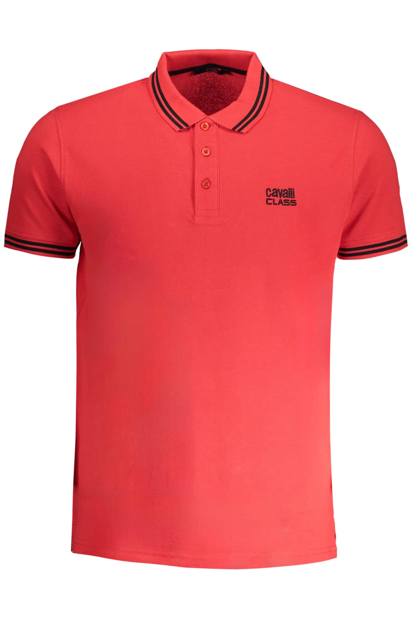Cavalli Class hombre blanco manga corta polo