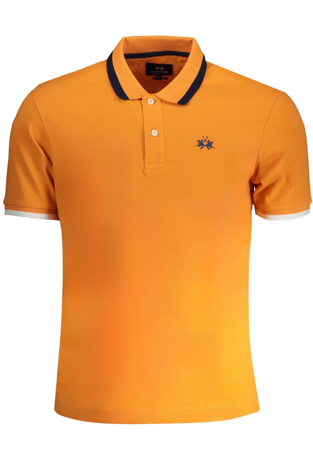 La Martina hombre naranja manga corta polo