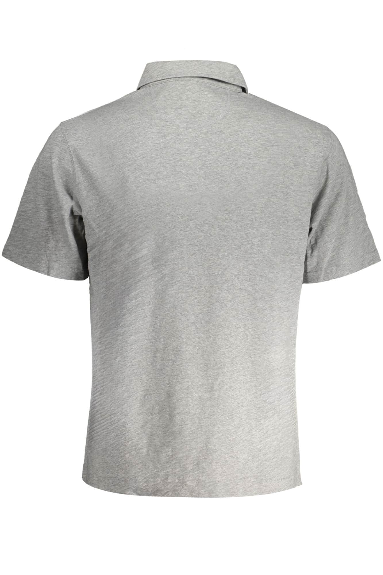 La Martina hombre gris manga corta polo