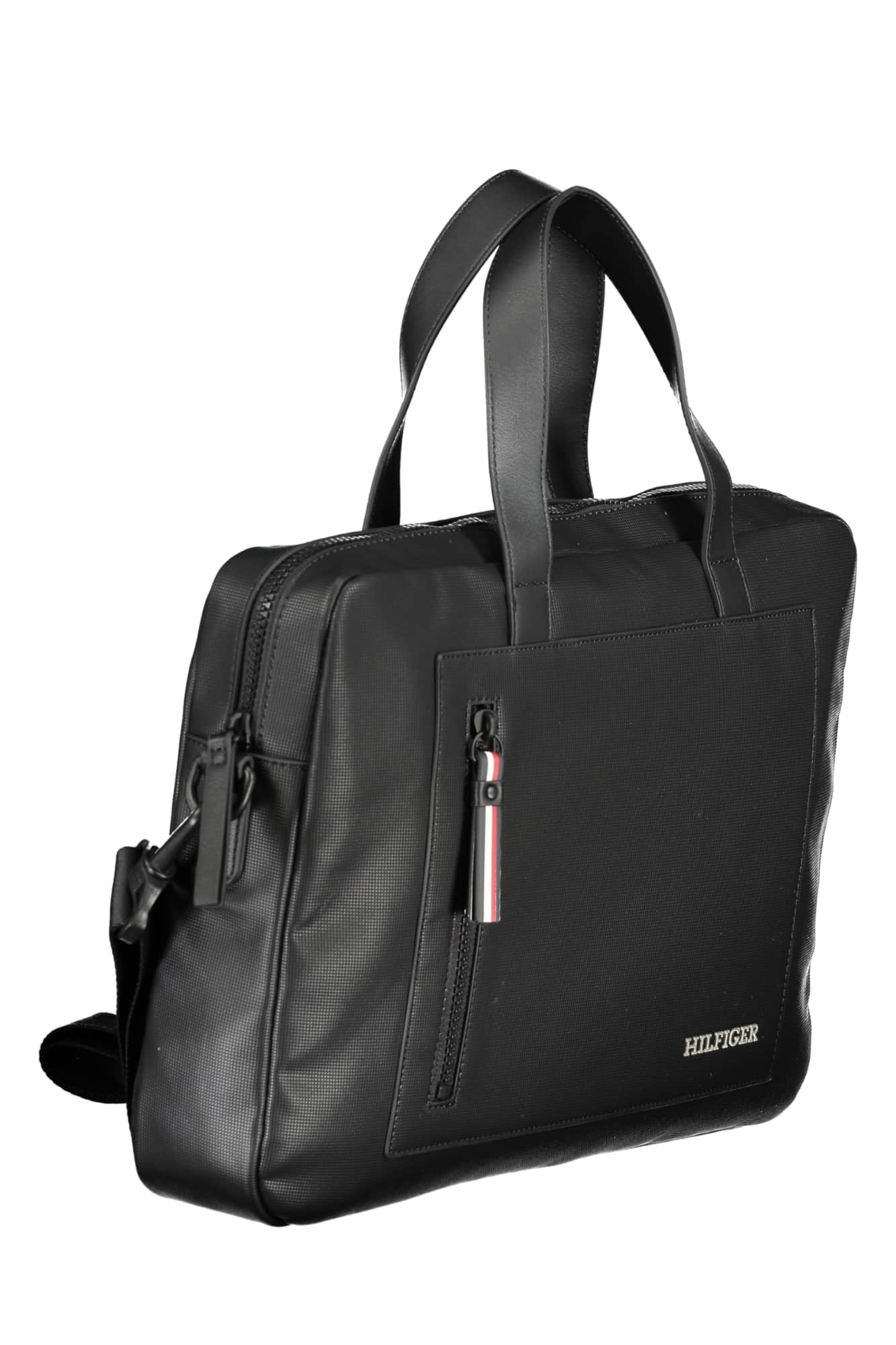 Tommy Hilfiger negro hombre maletín