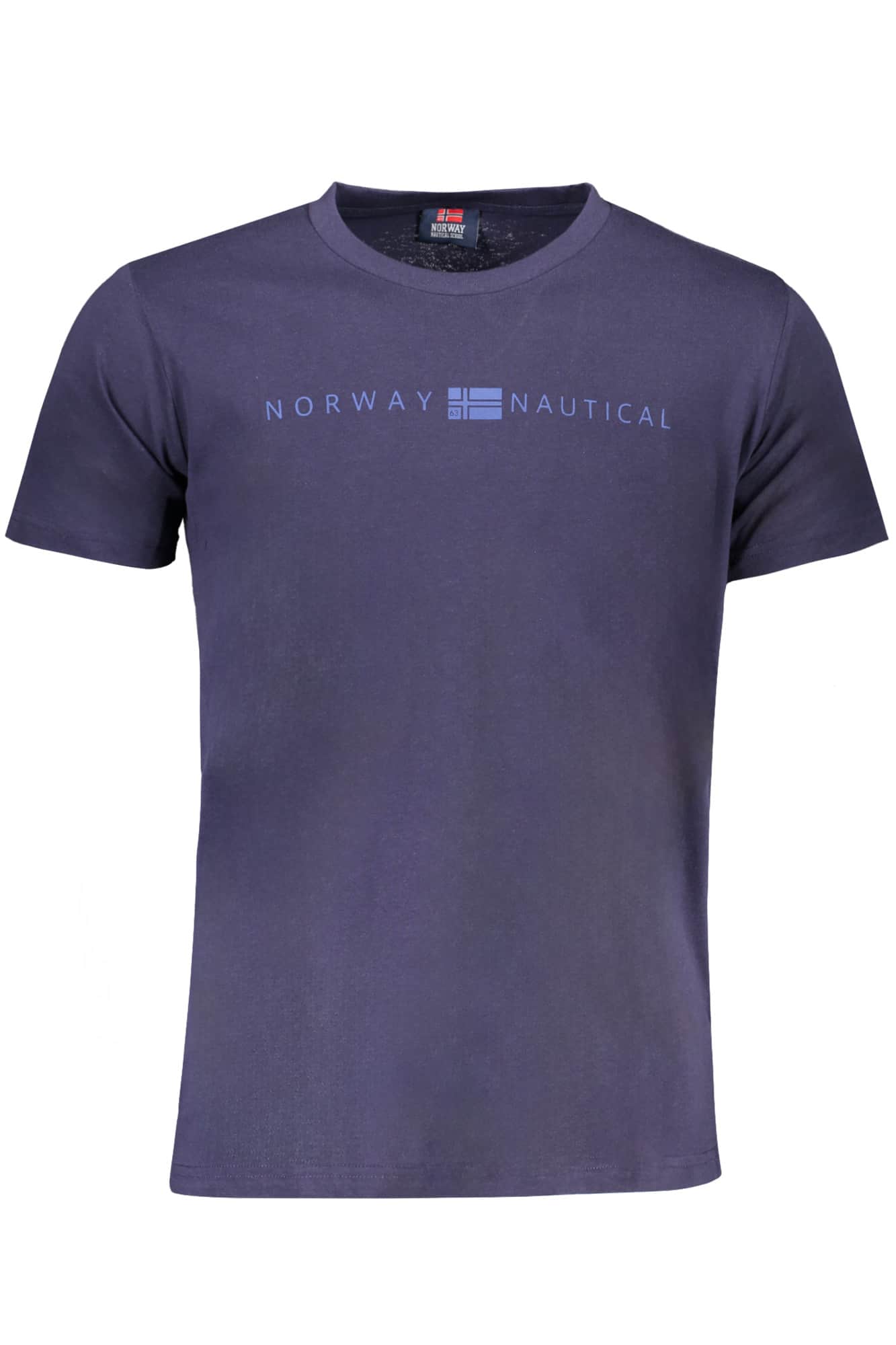 Norway 1963 hombre manga corta t-camisa azul