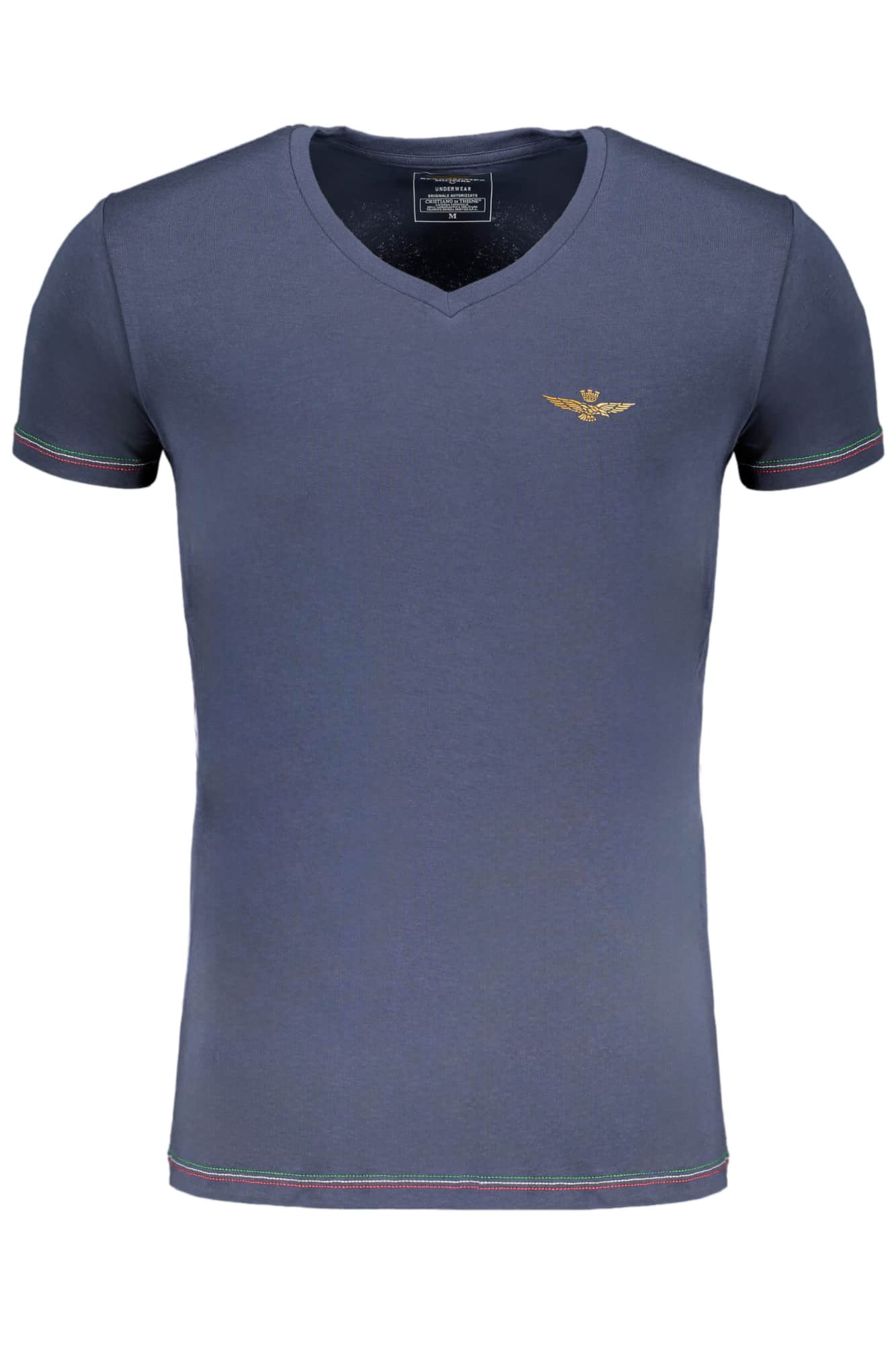 Eronautica Militare hombre manga corta t-camisa azul