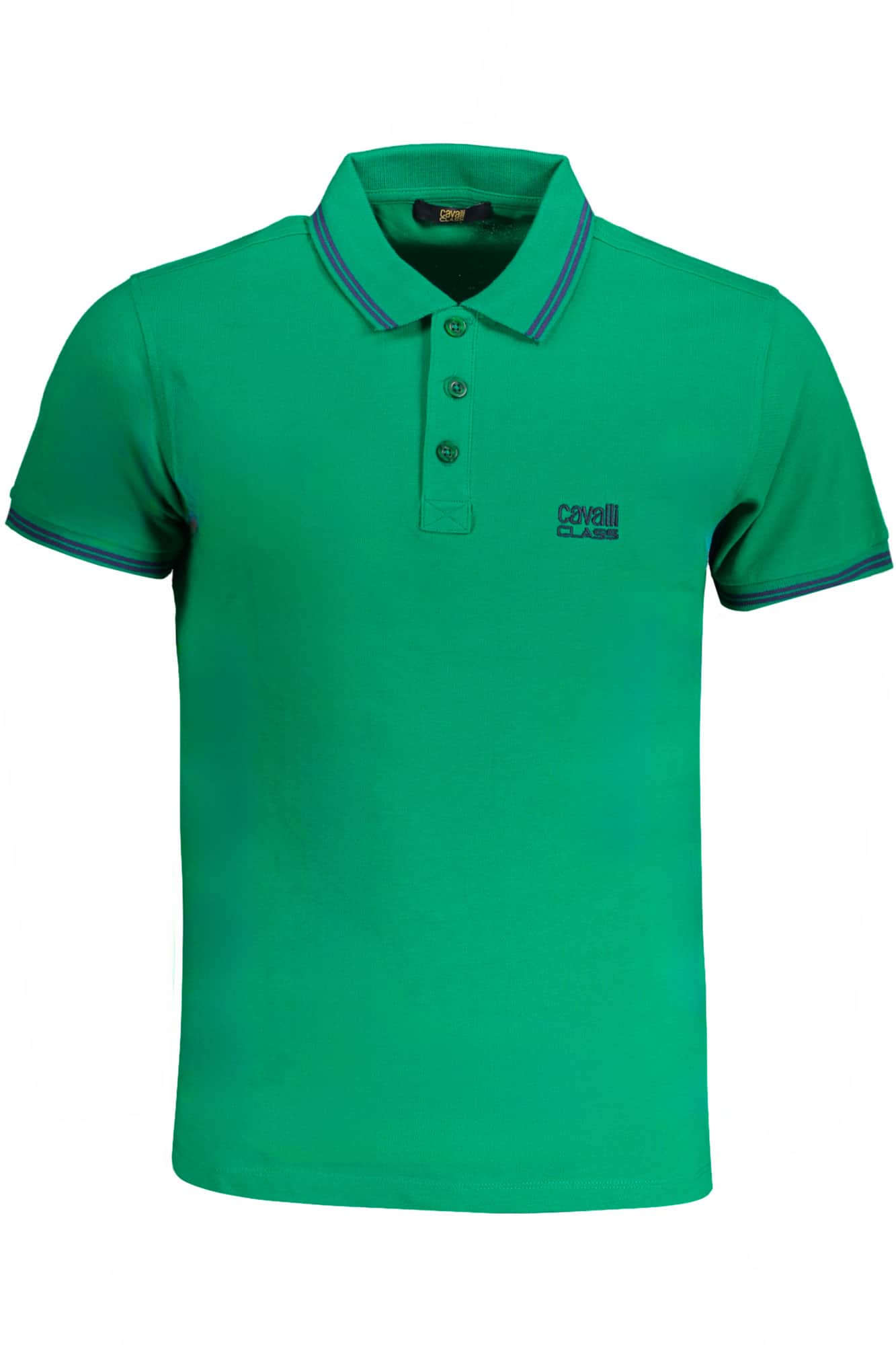 Cavalli Class hombre blanco manga corta polo
