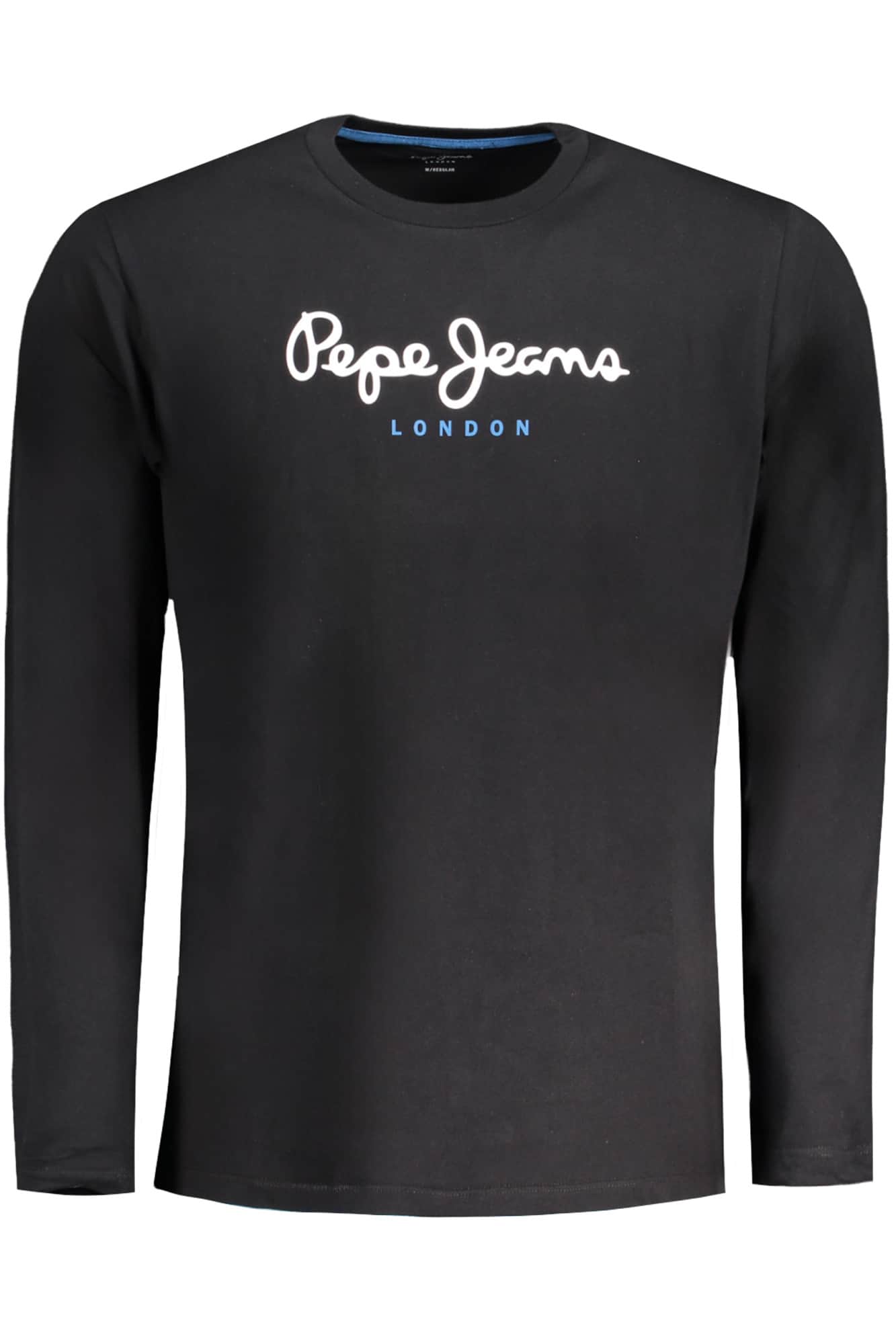 Pepe vaqueros hombre manga larga t-camisa blanco